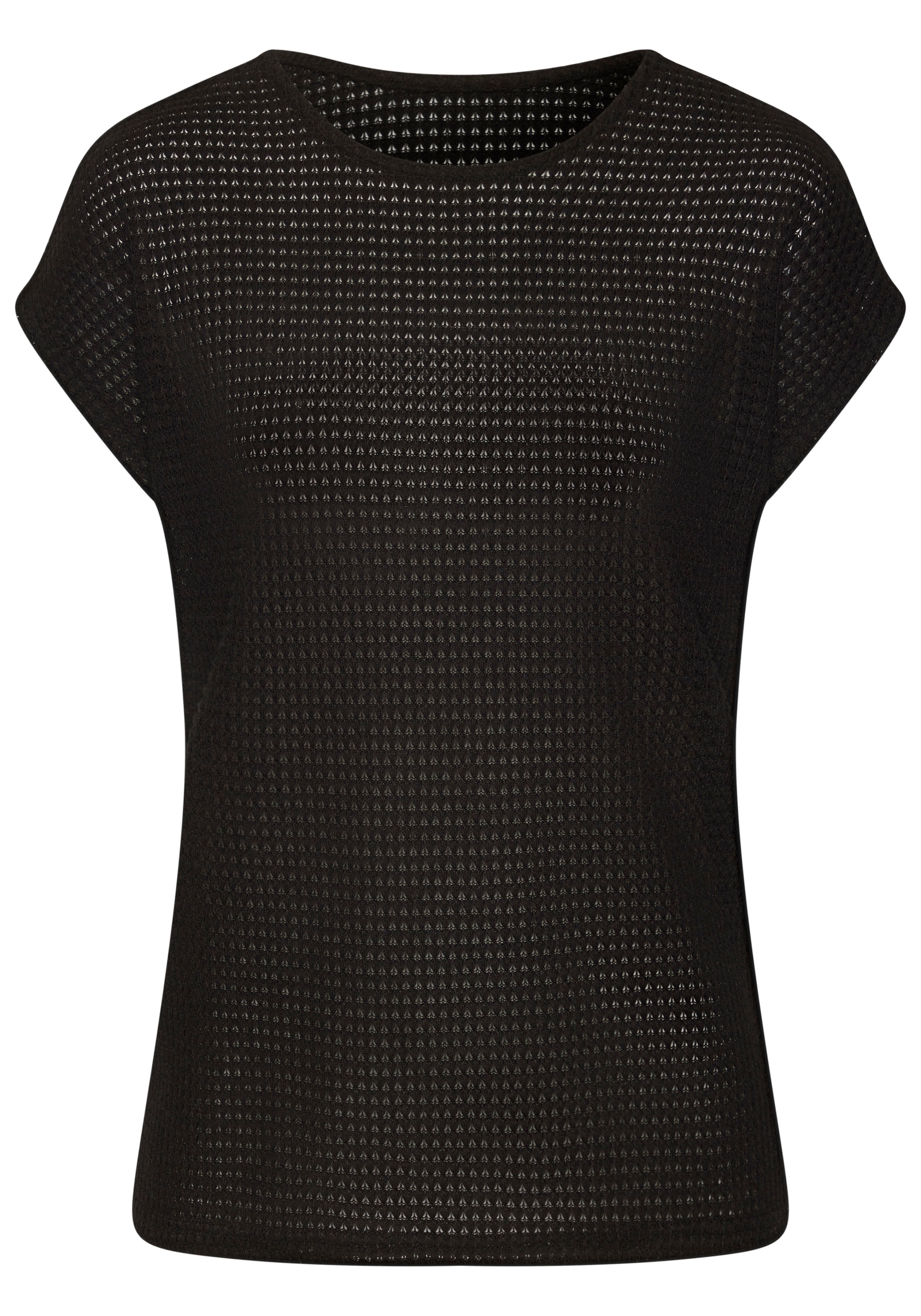 Vivance Kurzarmshirt »mit modischer Waffelstruktur«, (2er-Pack), aus bügelfreier Strickqualität
