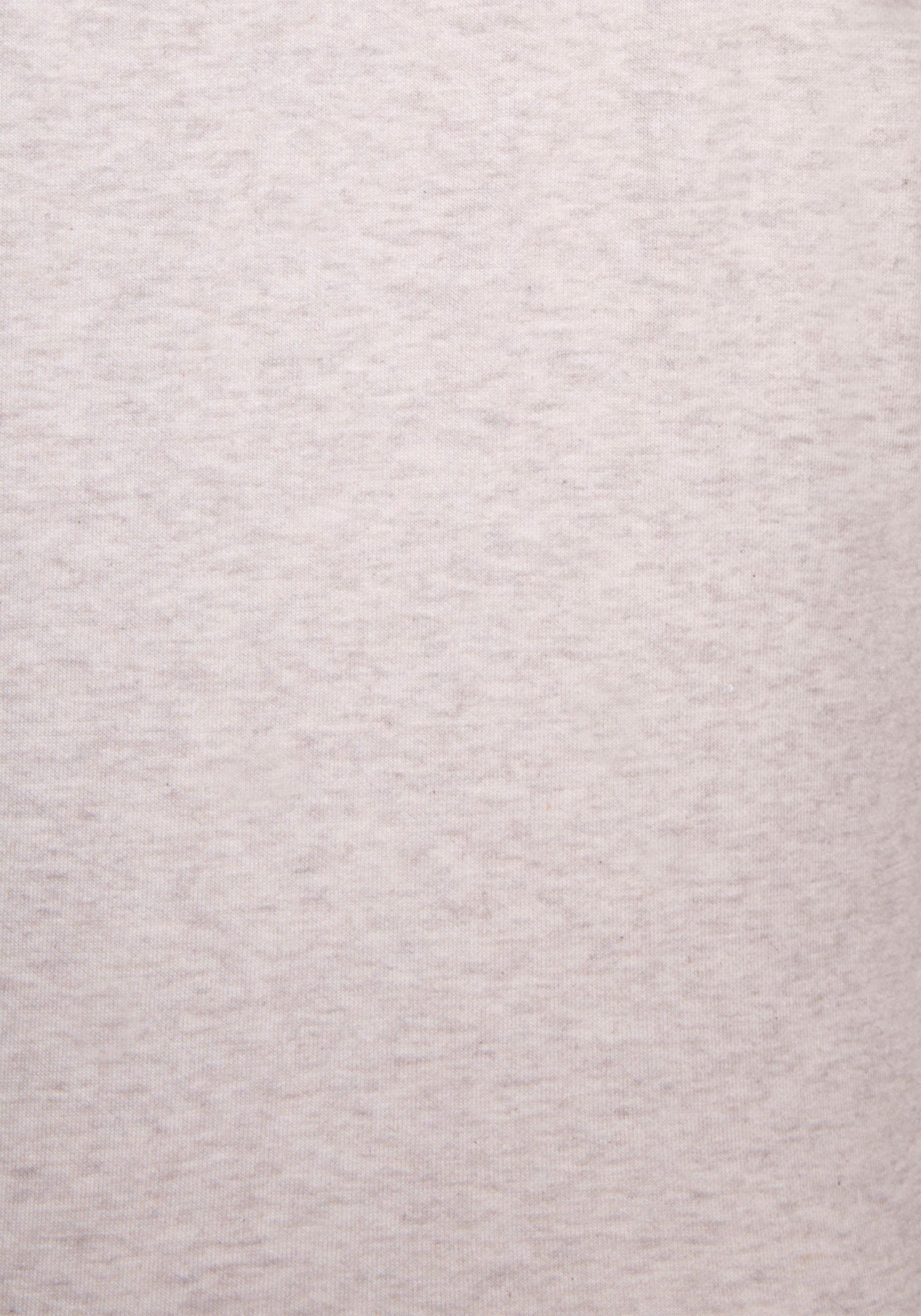 Bench. Loungewear Longsweatshirt, mit Stehkragen in Layeroptik und Kängurutasche, Loungewear