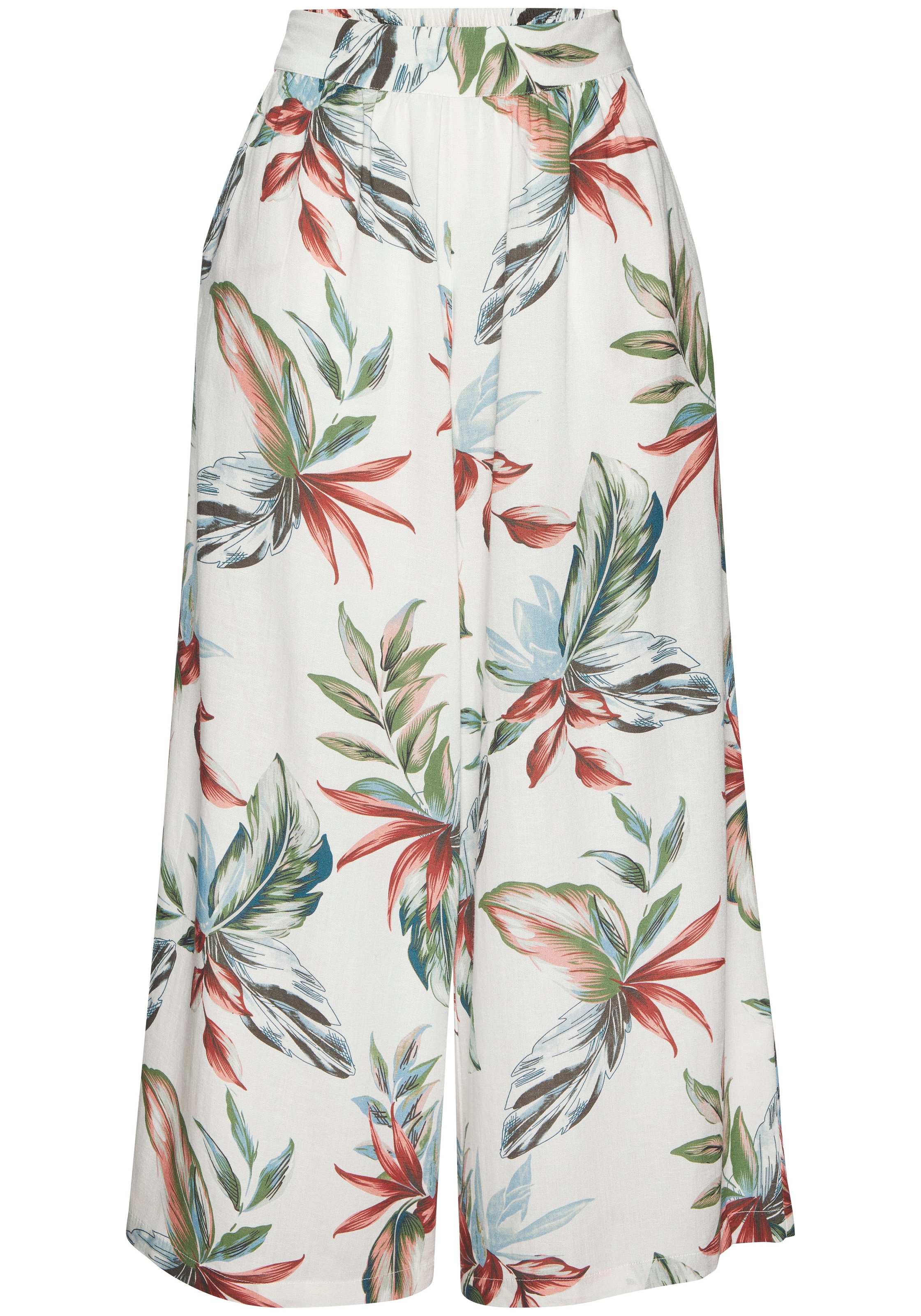 LASCANA Culotte  mit Leinen-Anteil, leichte Sommerhose in 7/8-Länge aus Leinenmix