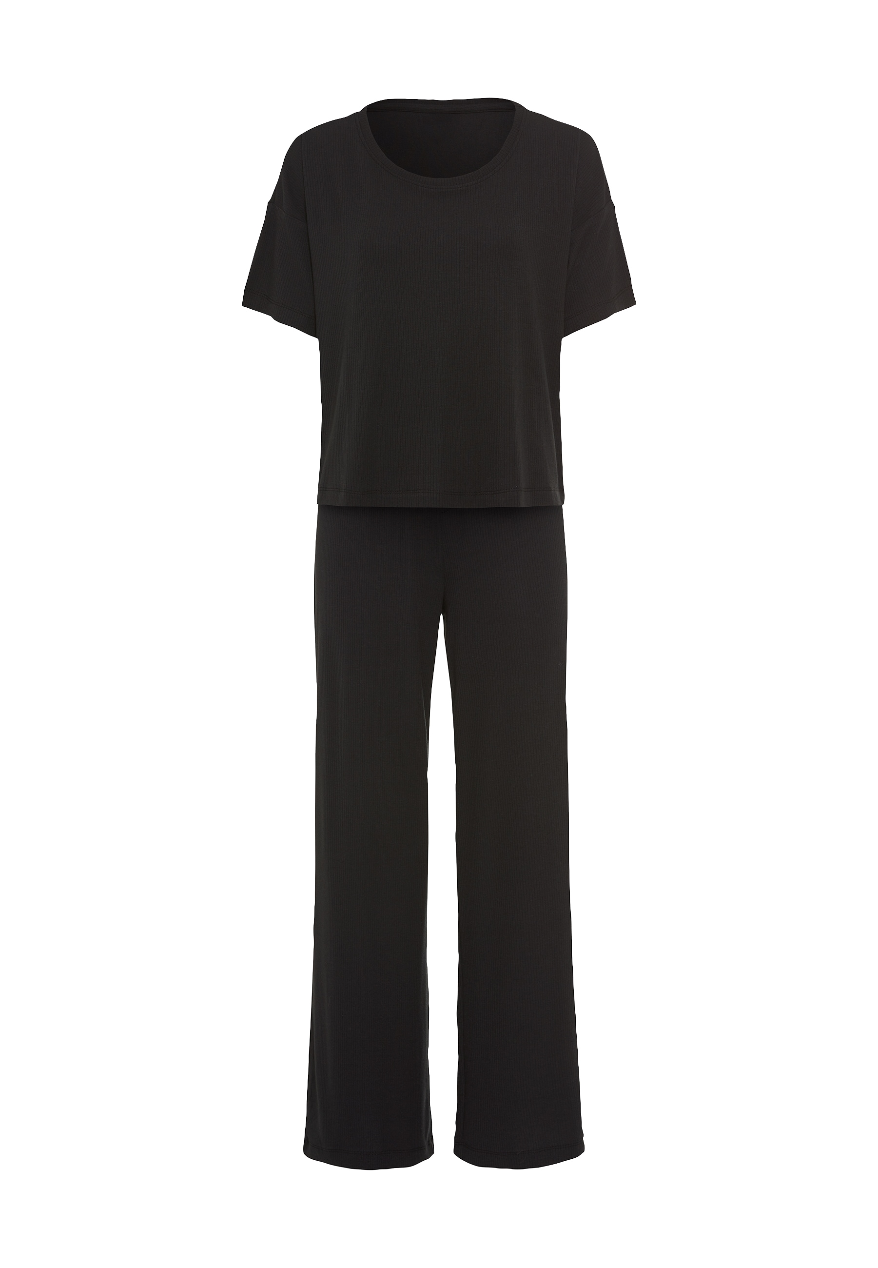 LSCN by LASCANA Pyjama Set, 2 Stk. mit kleiner Zierknopfleiste an der Hose