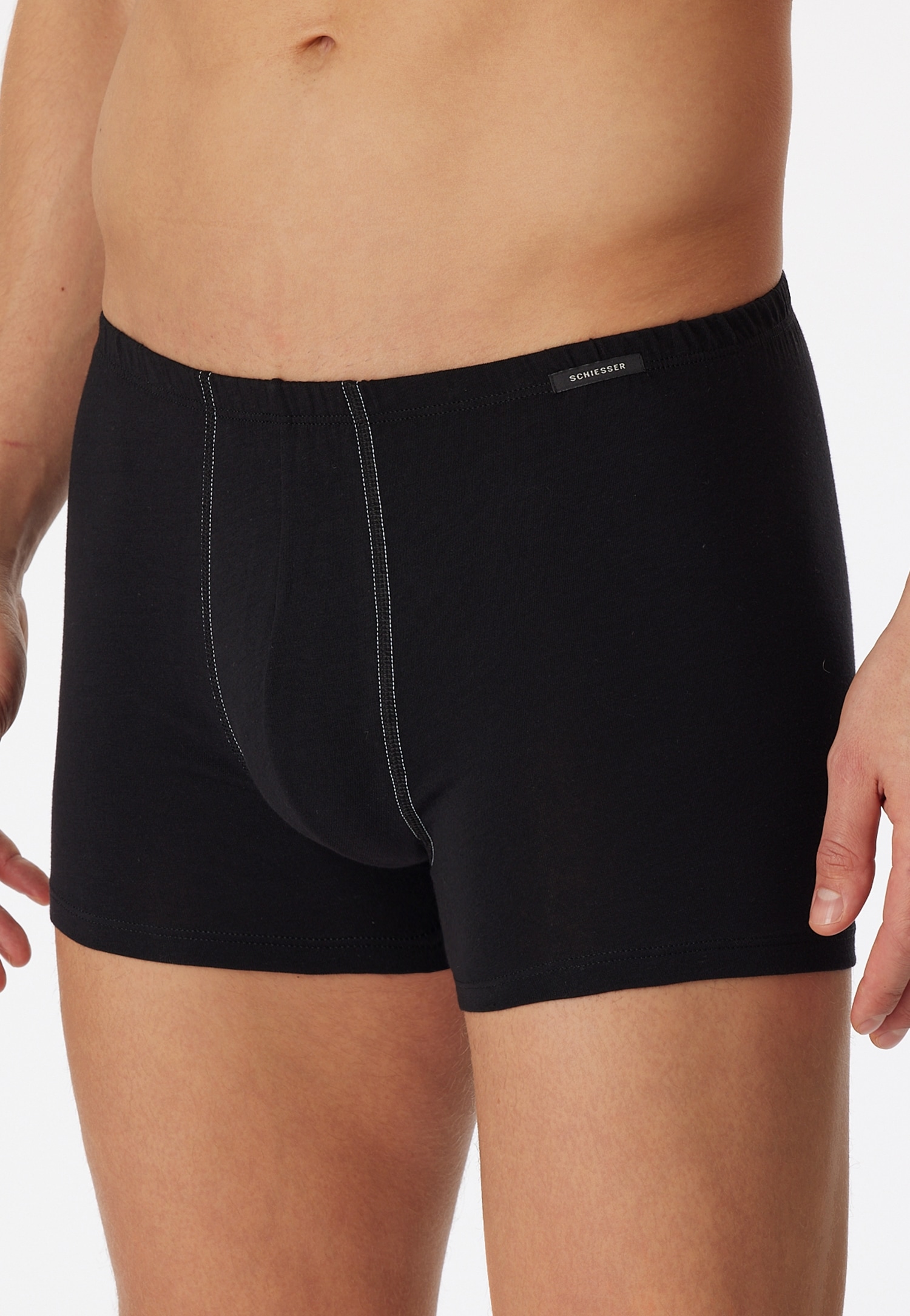 Schiesser Boxershorts »Essentials«, mit angenehm weichem Bund