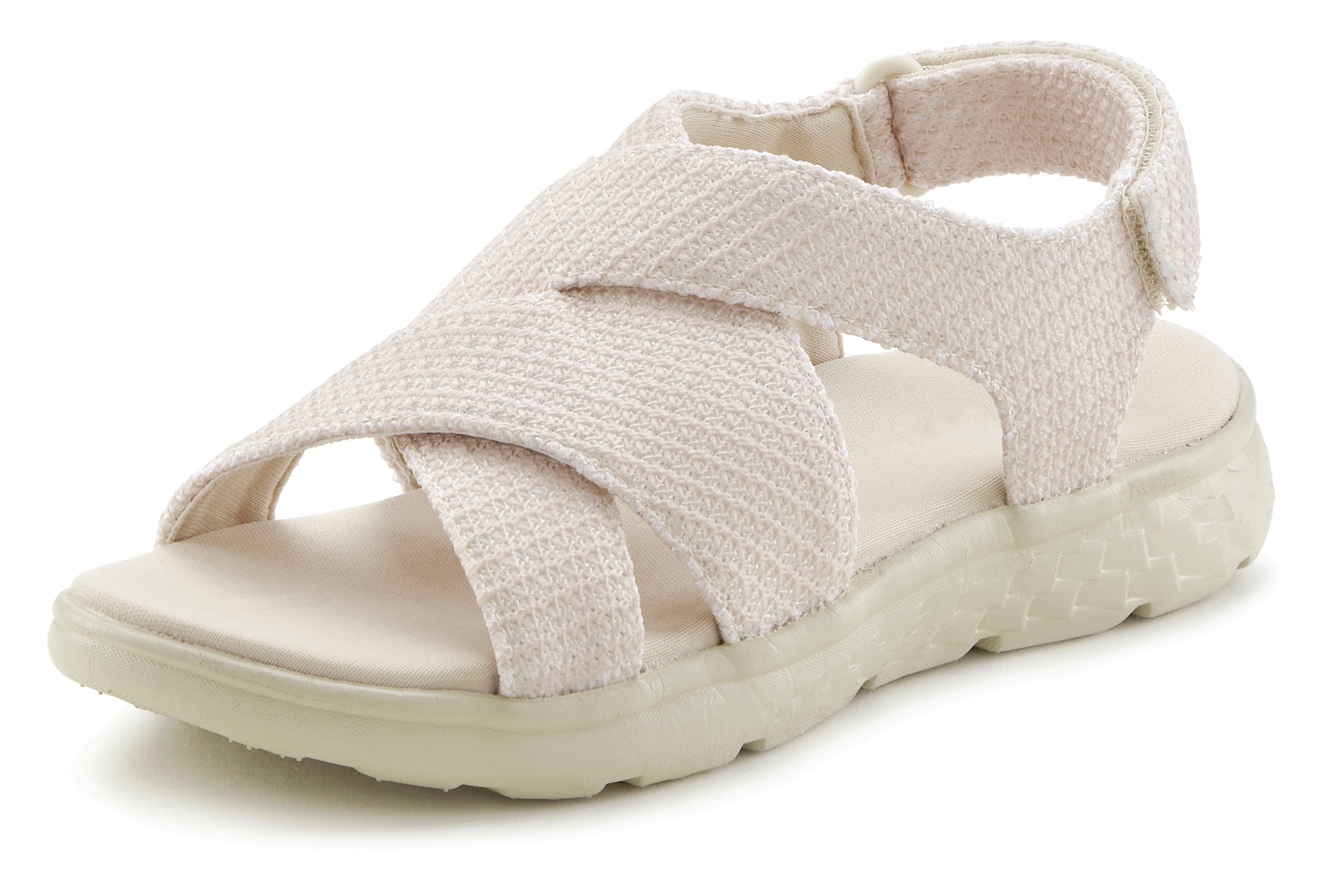 Vivance Sandale »Sandalette, Sommerschuh, offener Schuh«  mit Klettverschluss VEGAN