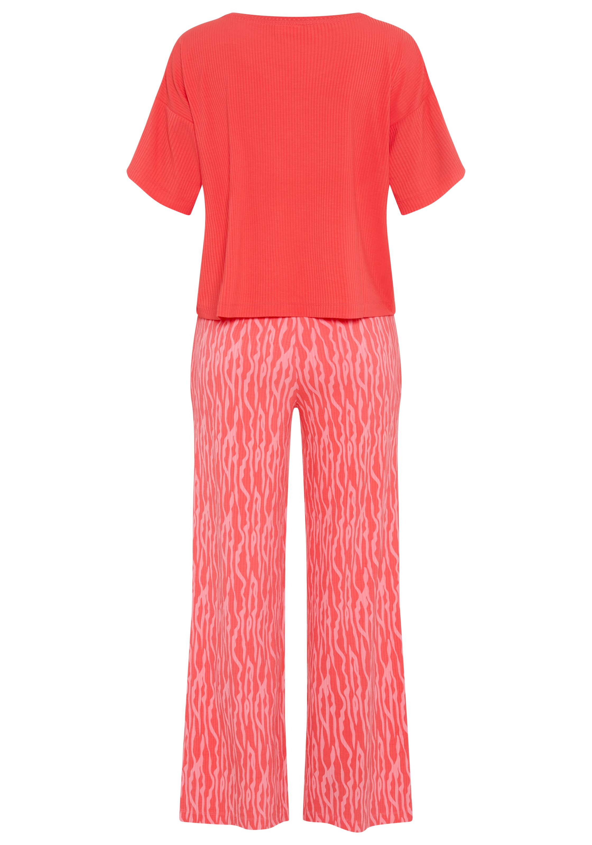 LSCN by LASCANA Pyjama 2 mit kleiner Zierknopfleiste