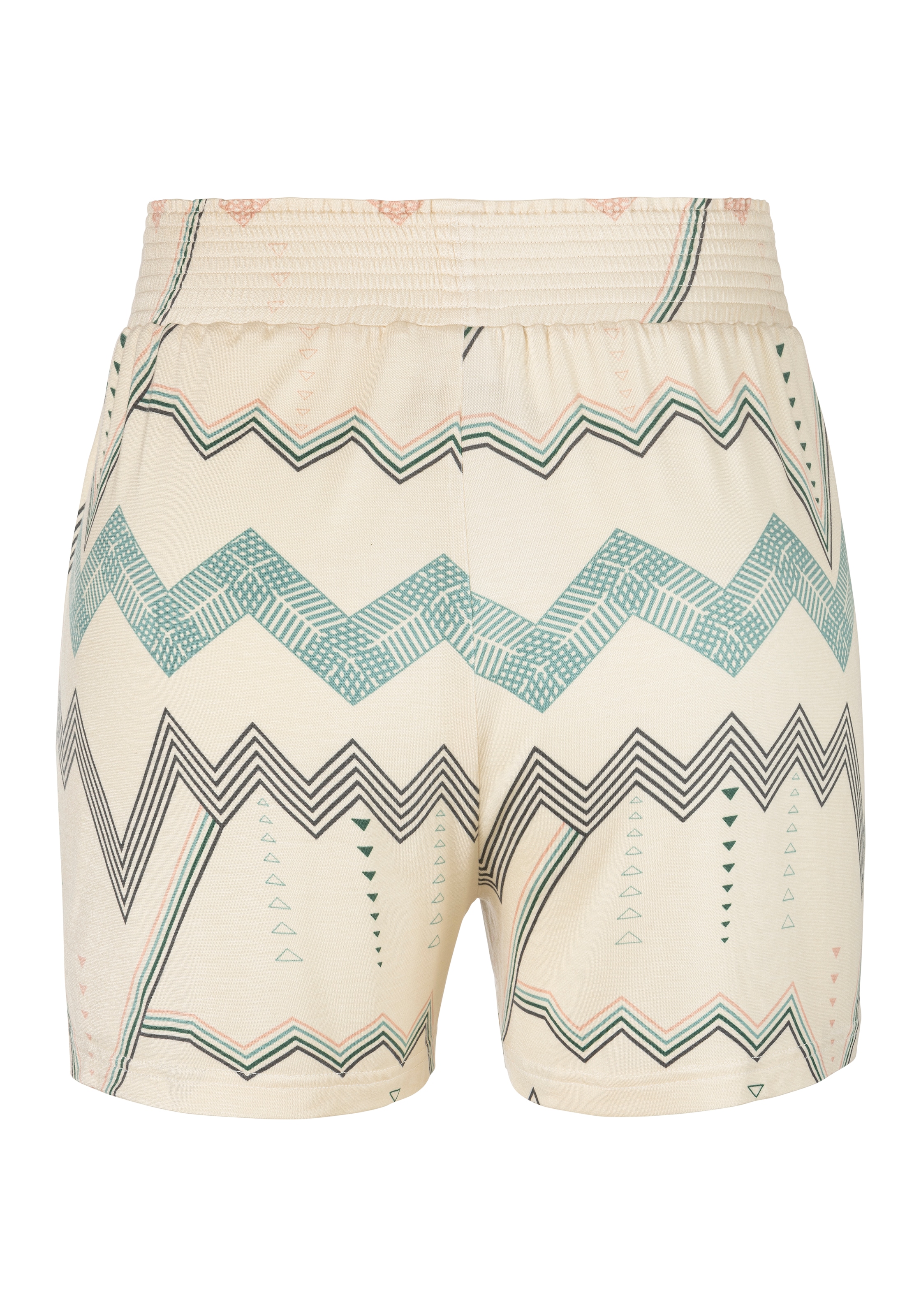 LASCANA Pyjamashorts, mit grafischem Zick-Zack Muster