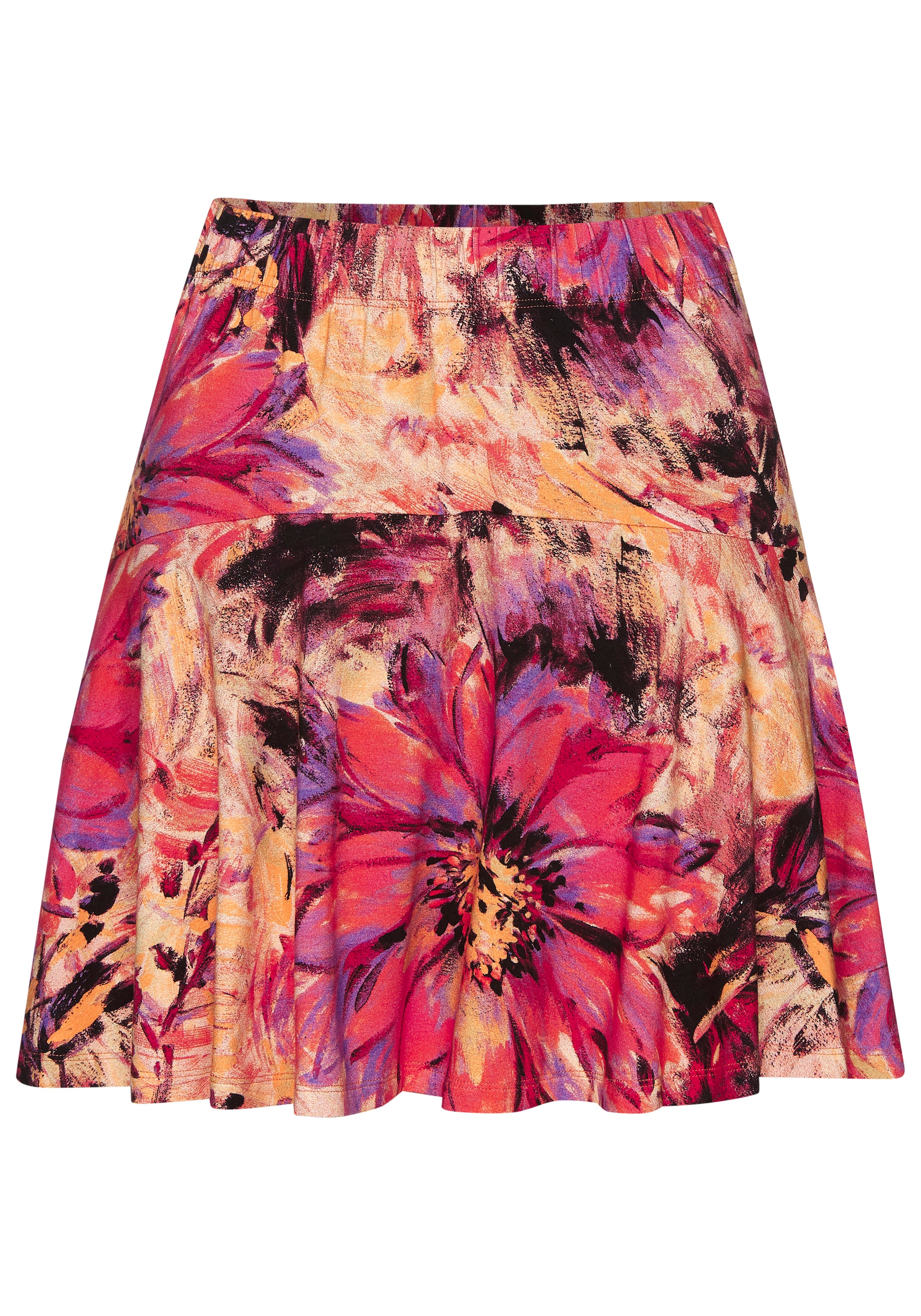 LASCANA Hosenrock, mit Alloverdruck, Skort, Rock inklusive Hose, bequemer Bund