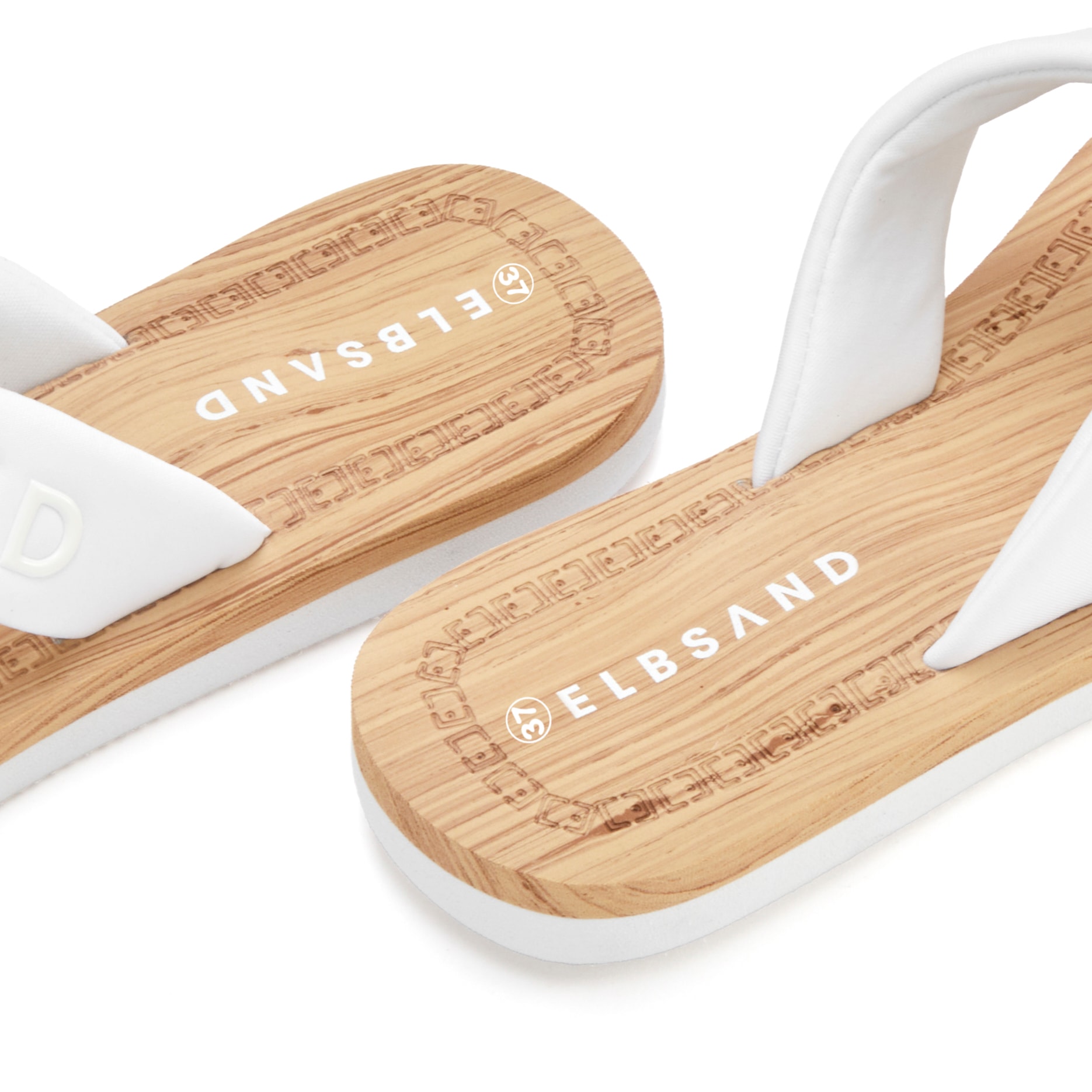 Elbsand Badepantolette »Badelatsche,Badeschuhe, Badeschlappe, Sandale, Sommerschuh, Pantolette«  Zehentrenner mit wasserabweisender und ultraleichter Sohle VEGAN