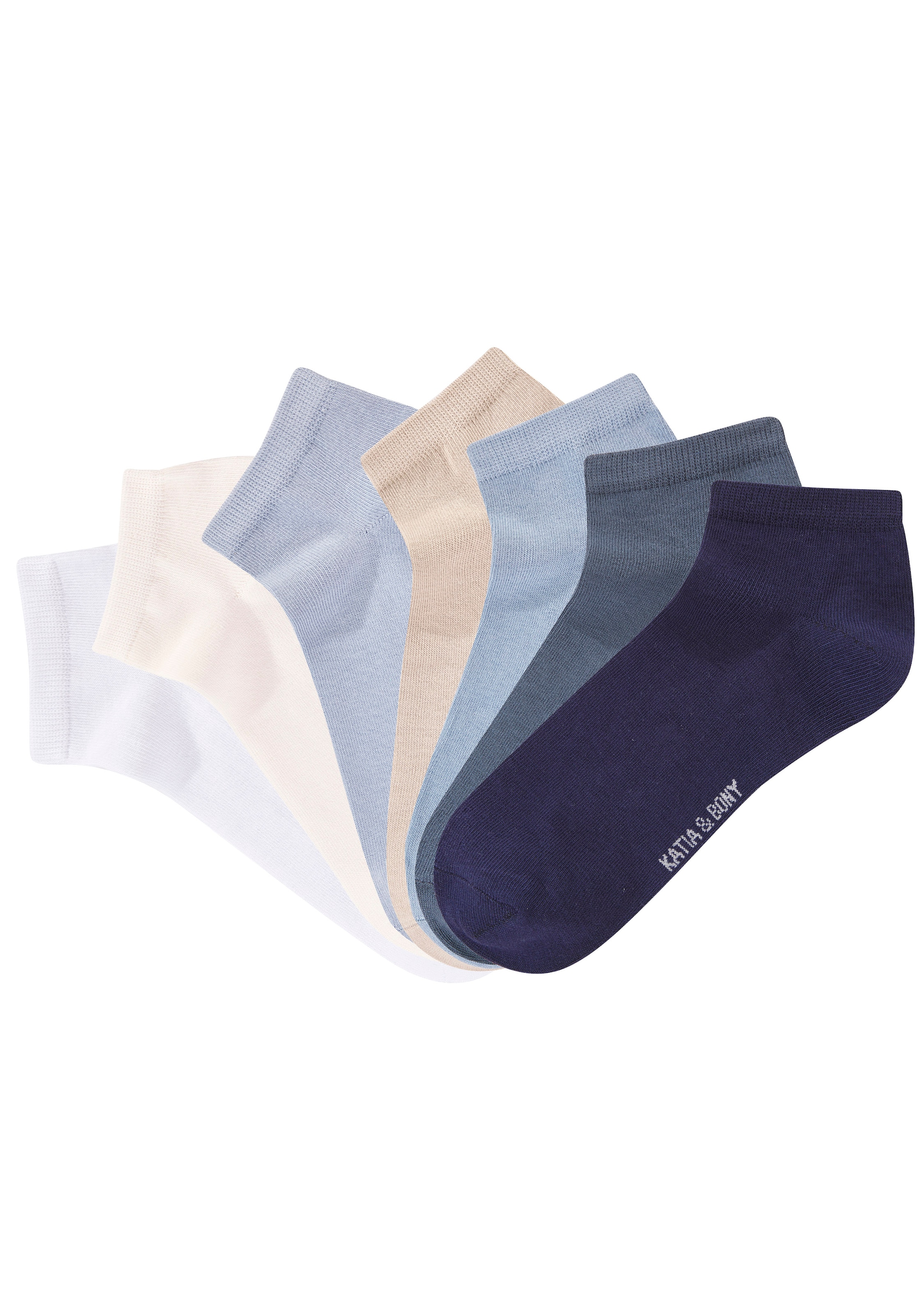 H.I.S Sneakersocken Packung, 7 Paar tlg. verschiedene Farben in einer Packung