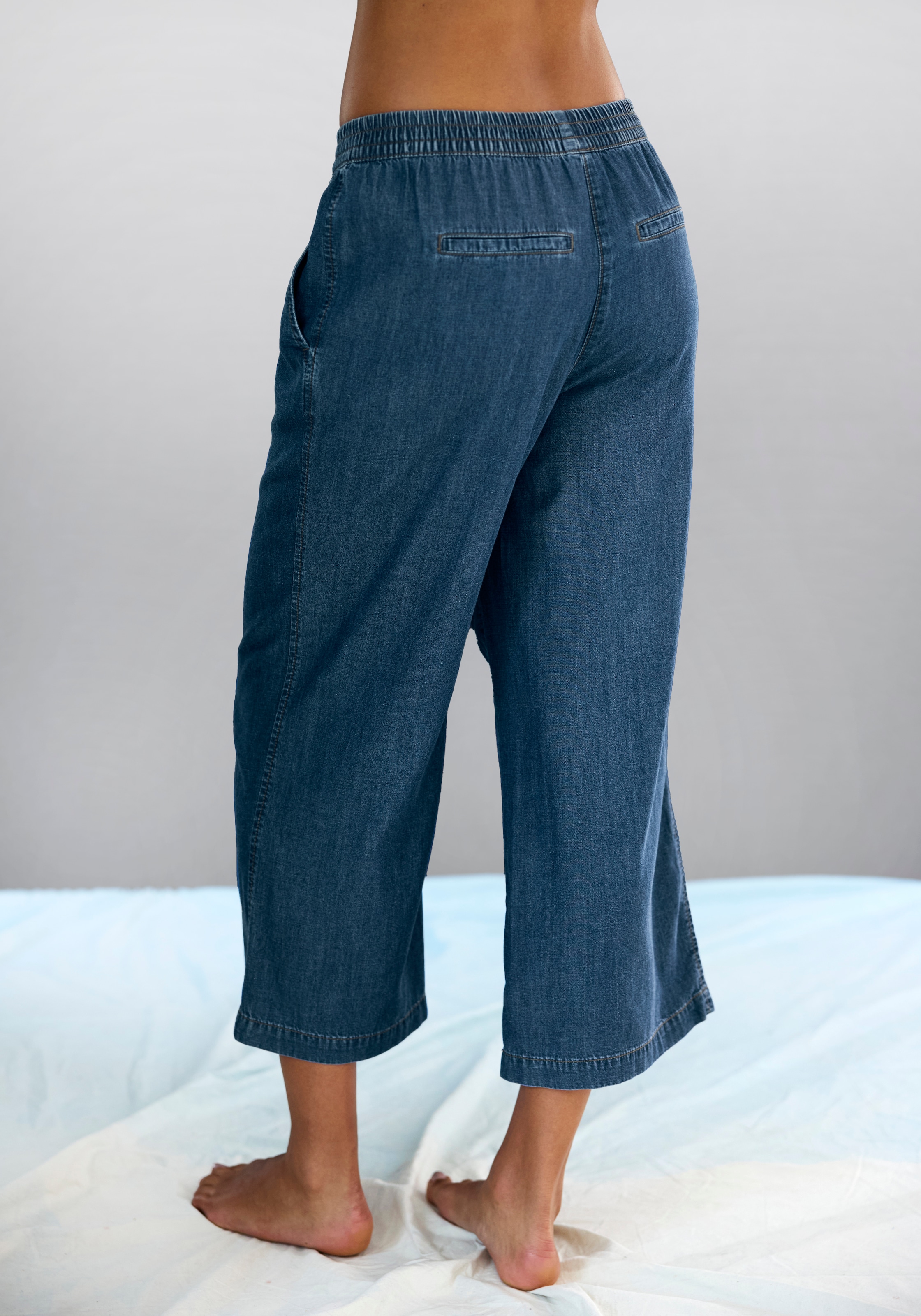 H.I.S Culotte  weit geschnitten, in Denim Optik