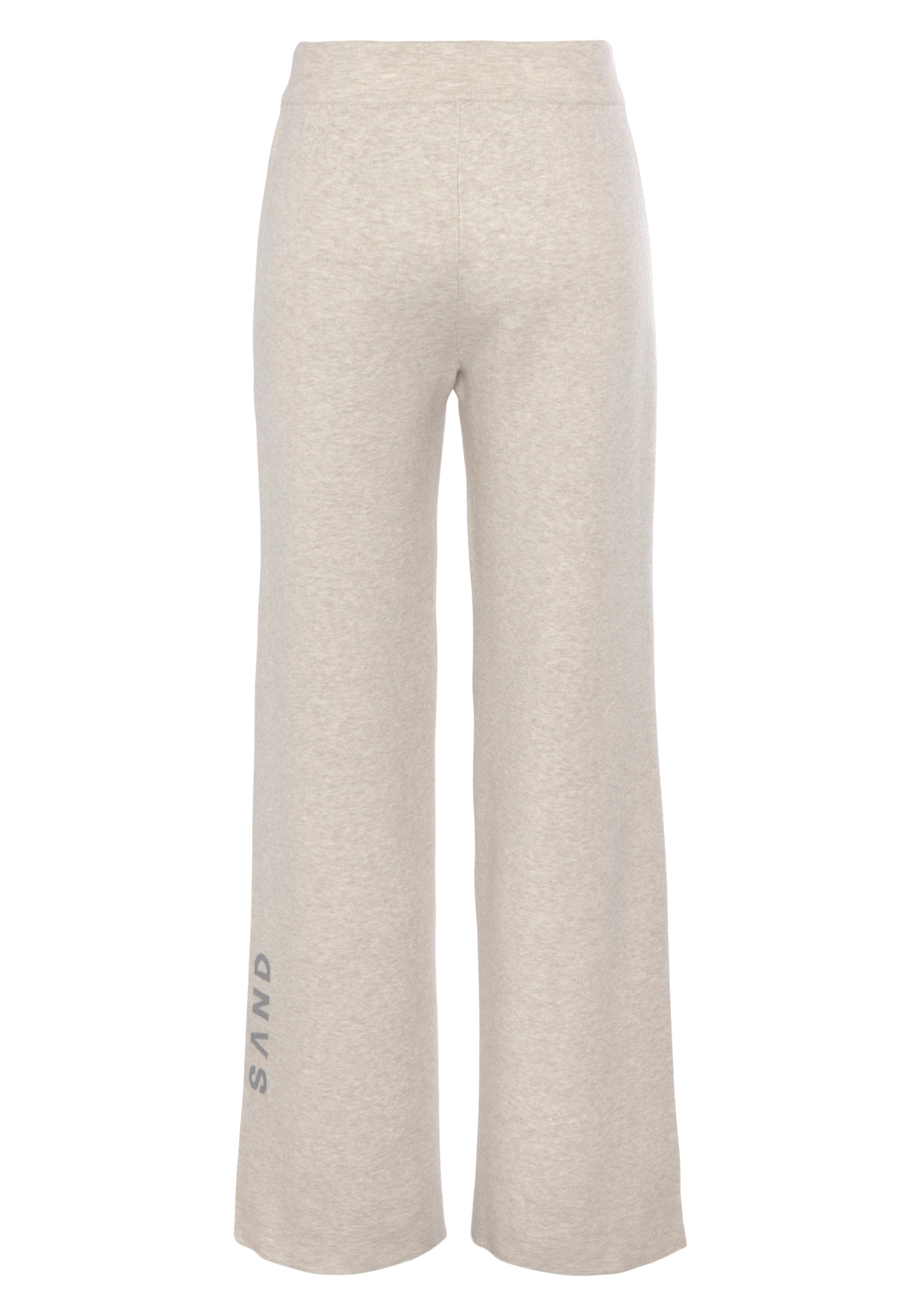 Elbsand Strickhose, mit weitem Bein und eingestricktem Logo, Loungewear