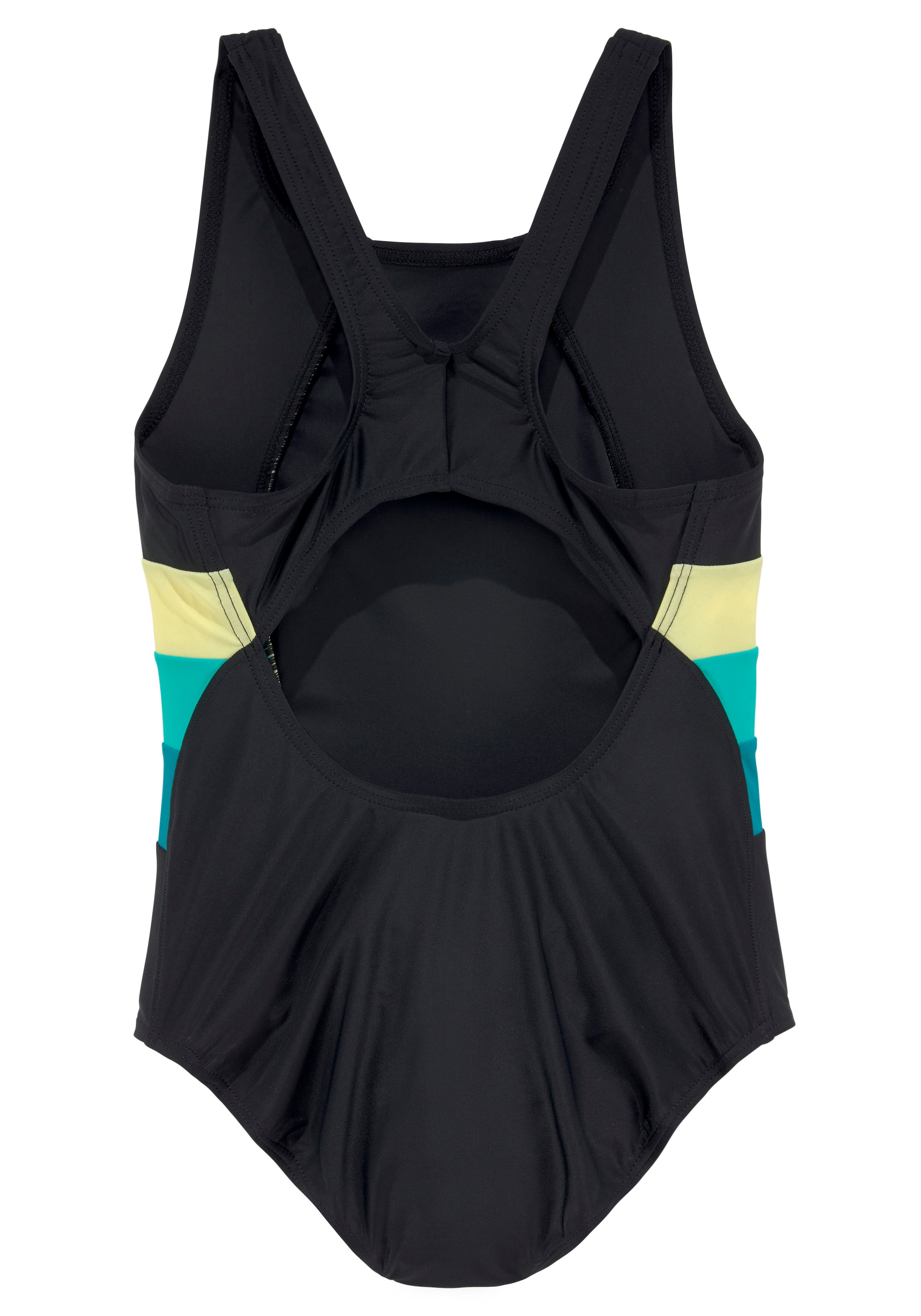 Bench. Badeanzug mit kontrastfarbenen Einsätzen