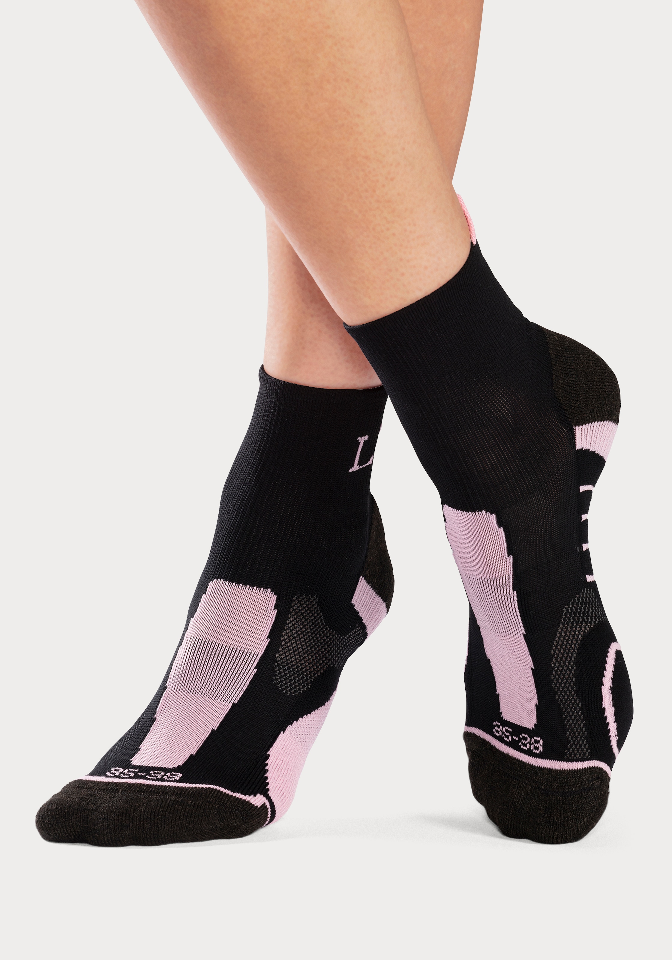 LASCANA ACTIVE Wandersocken, (Packung, 3 Paar), mit verstärkten Belastungszonen