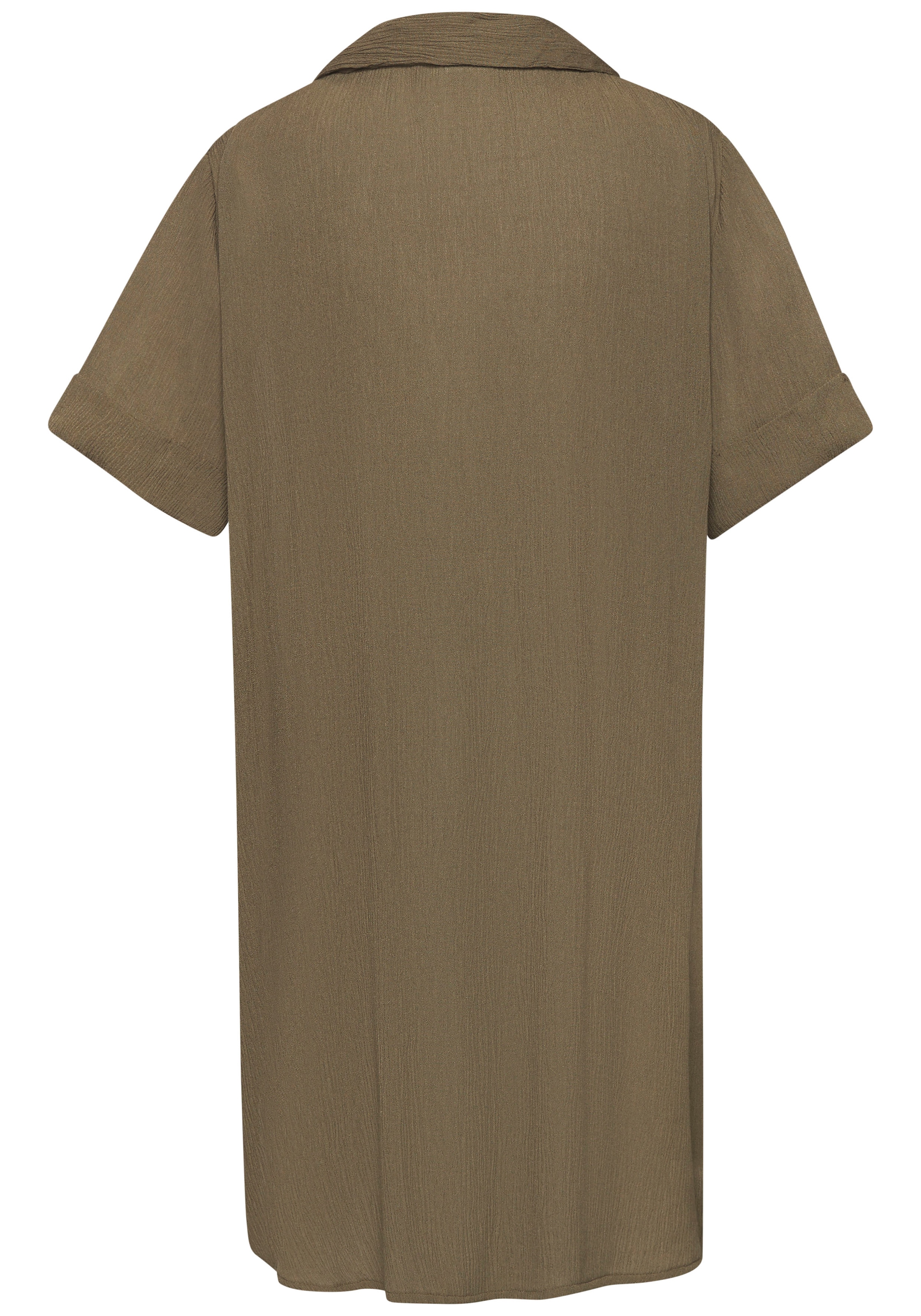 LASCANA Longbluse, mit Knopfleiste, Kurzarmbluse, Blusenkleid, sommerlich