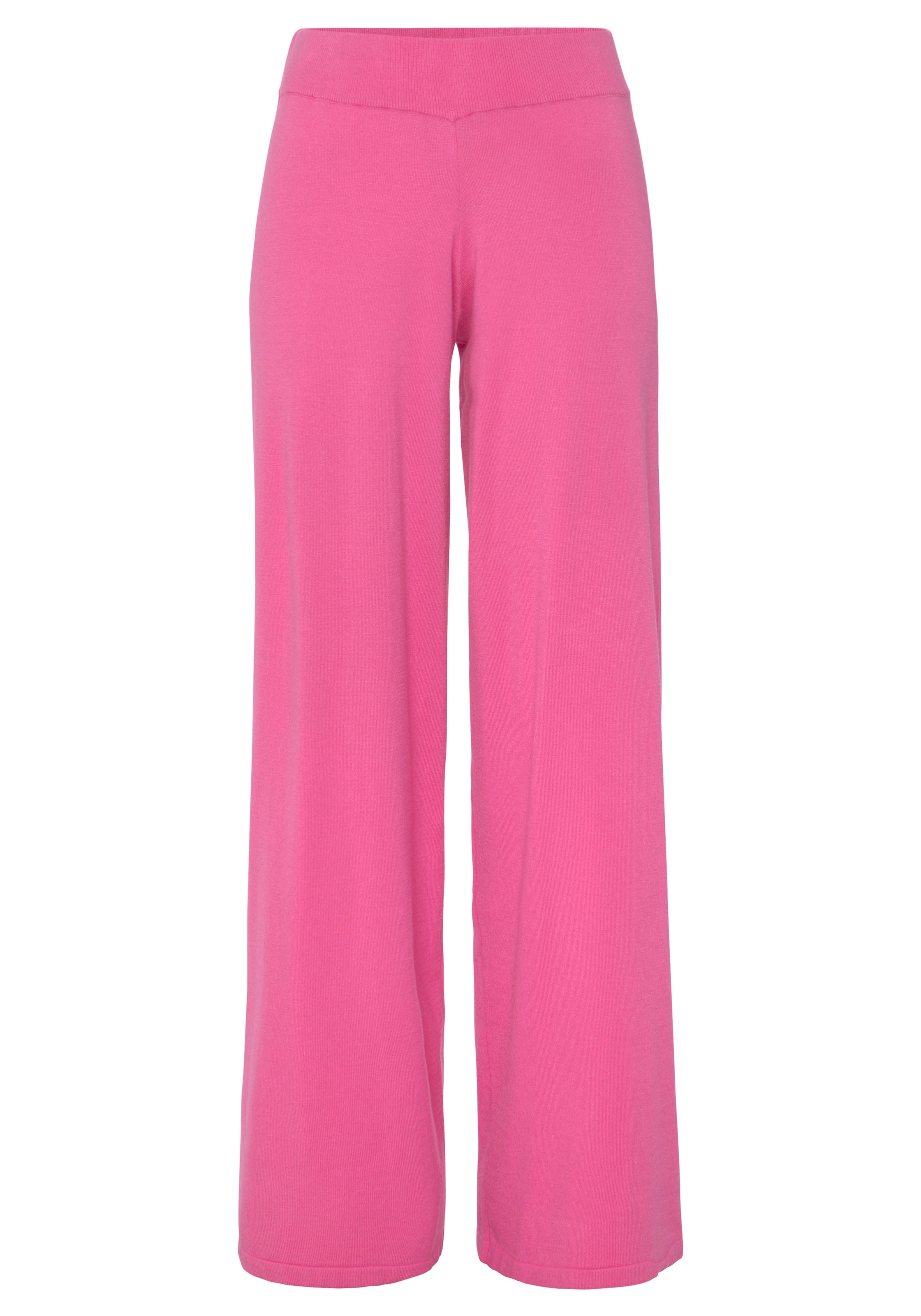 LASCANA Strickhose, mit weitem Bein, Loungewear