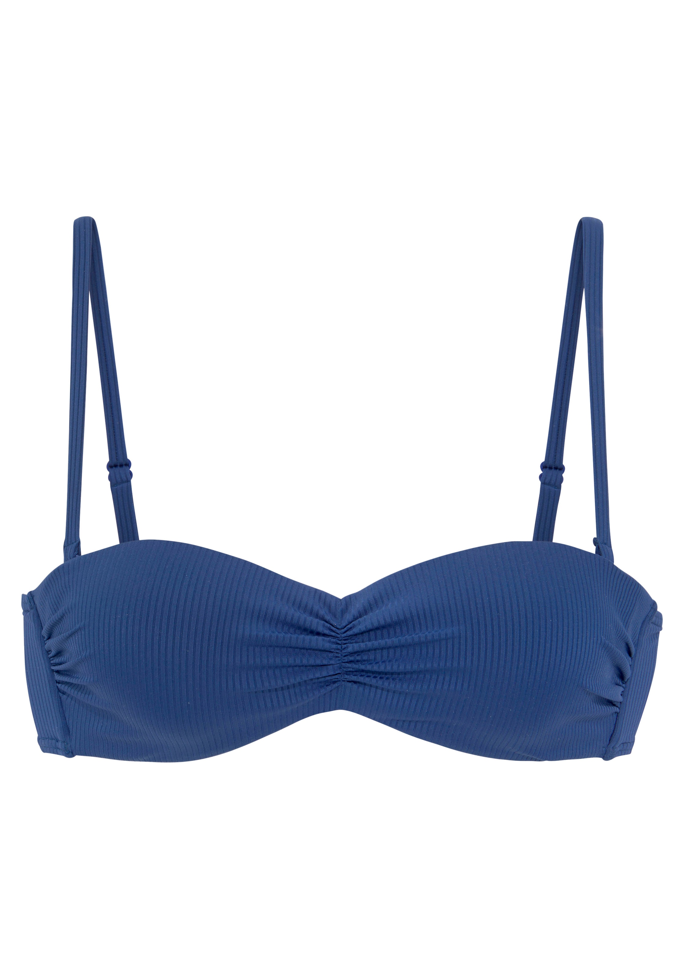 Venice Beach Bandeau-Bikini-Top »Lucky«, aus gerippter Strukturware