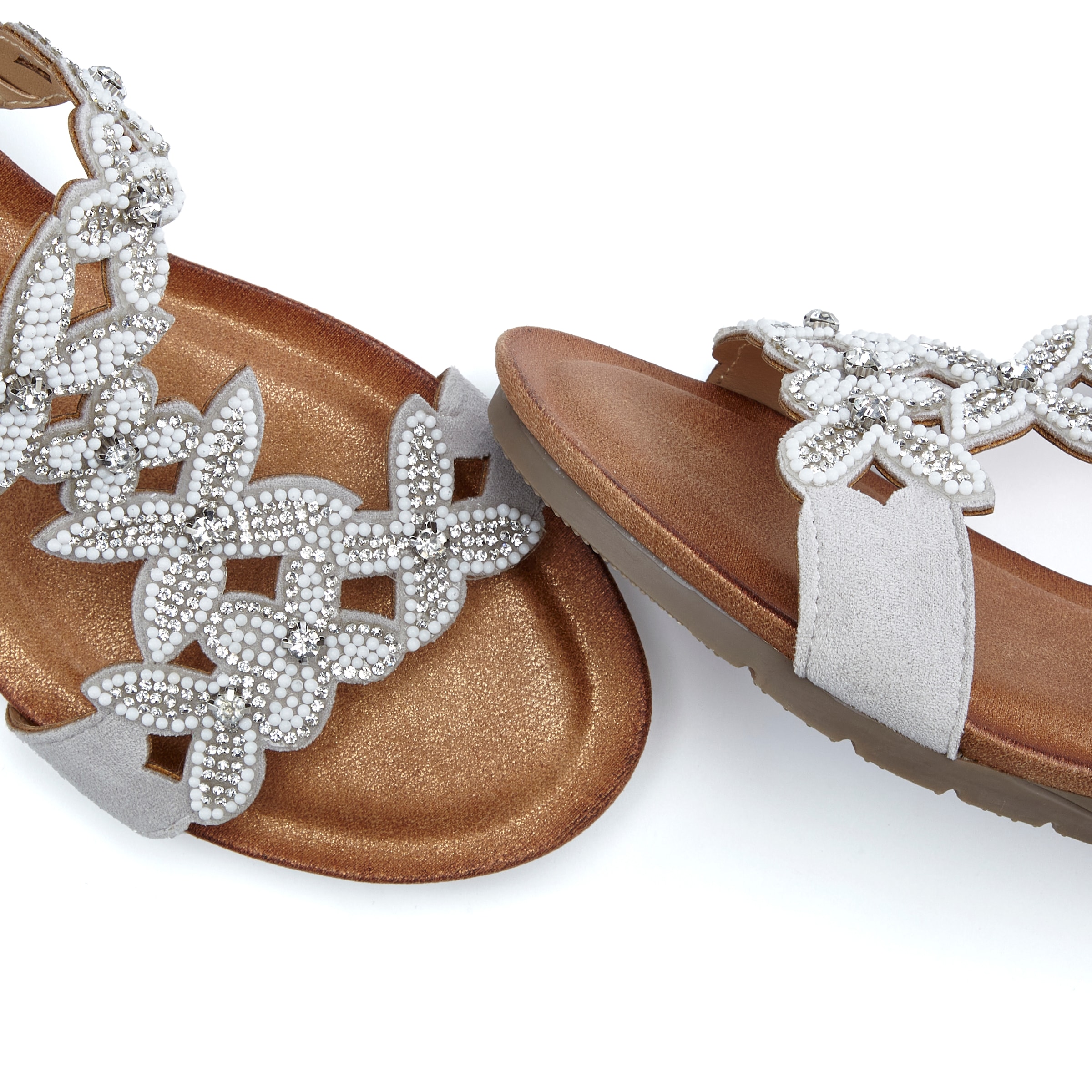 Vivance Pantolette »Mule, Sommerschuh, Sandale,«  mit Keilabsatz und modischen Glitzerdetails