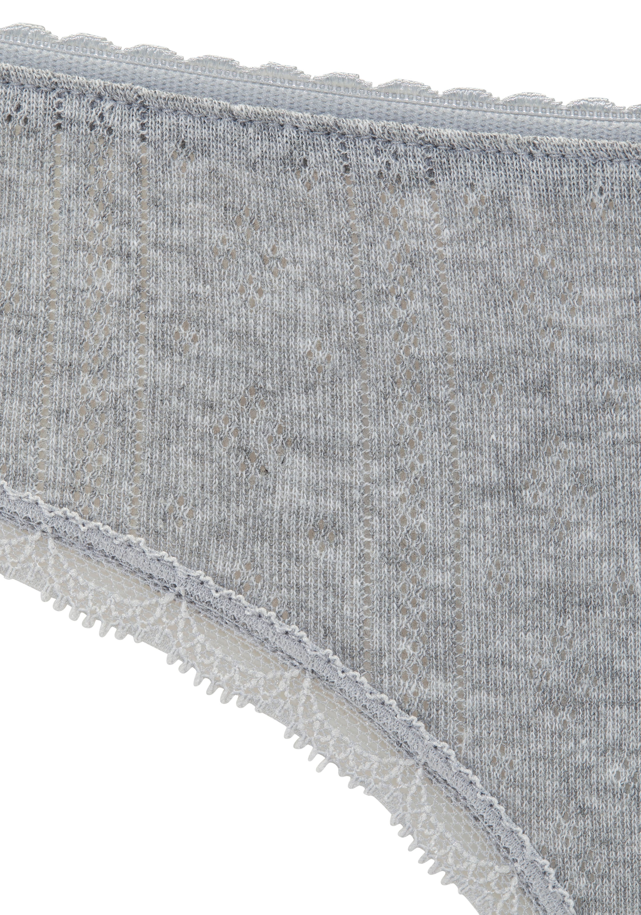 Vivance Brasilslip , aus weichem Pointelle-Strick mit Spitze