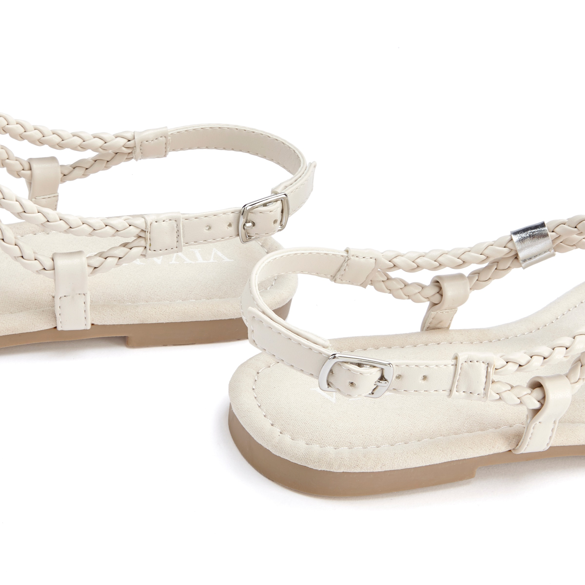 Vivance Sandale »Sommerschuh«, Zehentrenner, Sommerschuh, Sandalette mit raffinierten Riemchen