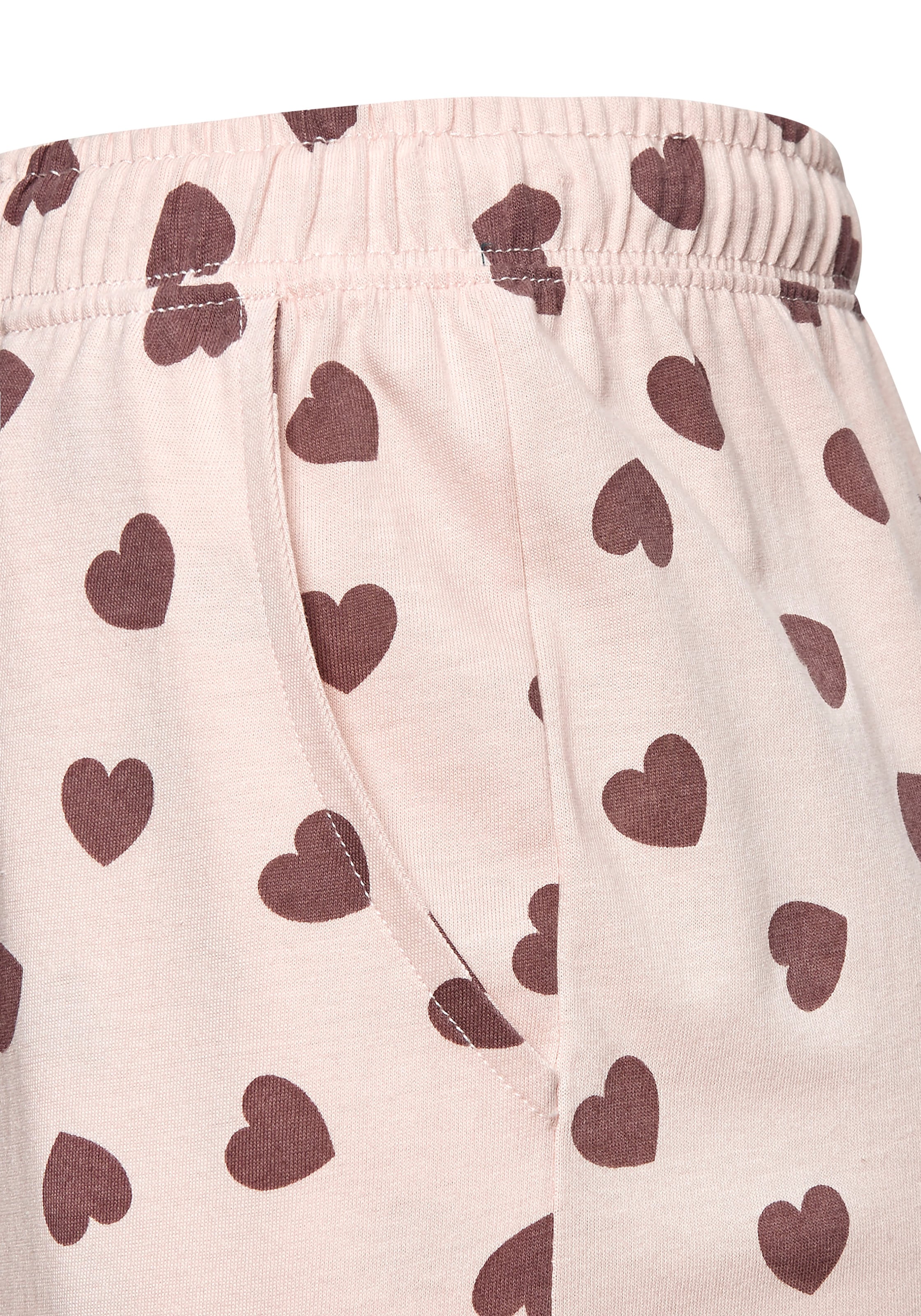 Vivance Dreams Pyjama Spar-Set, 2 Stück, 4 tlg. mit süßem Herzmuster