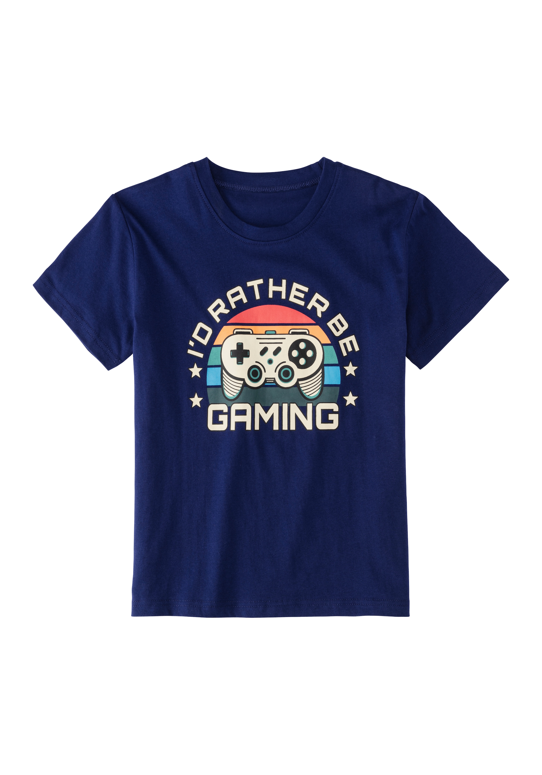 AUTHENTIC LE JOGGER Pyjama Packung, 1 Stück, 2 tlg. Schlafanzug mit großem Gaming - Print vorn