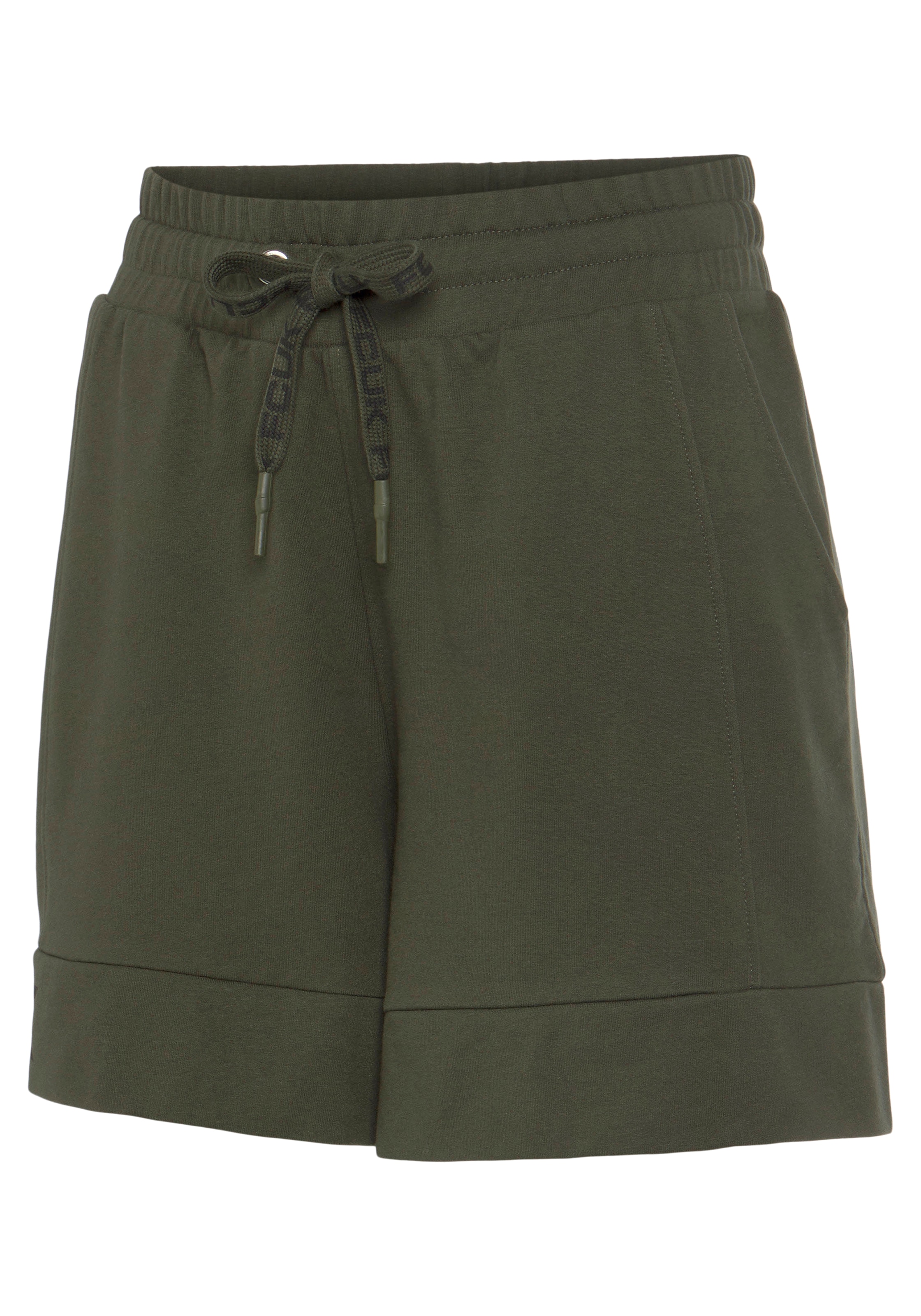 FCUK Sweatshorts, mit Längsteilungsnaht und Logoschriftzug, Loungewear