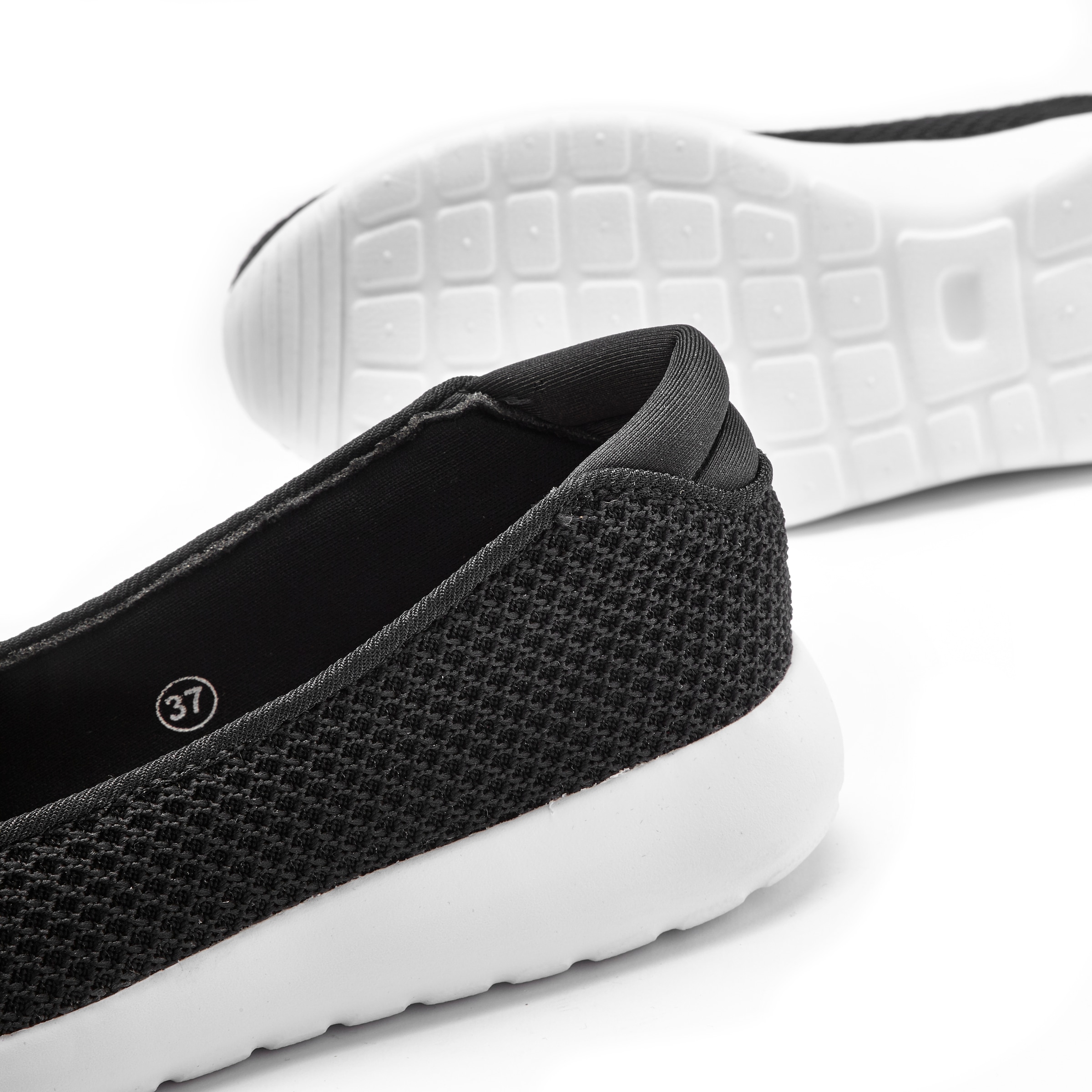 LASCANA Ballerina, Freizeitschuh, Slipper, Halbschuh, Sneaker Slip-In, leichte Mesh-Optik