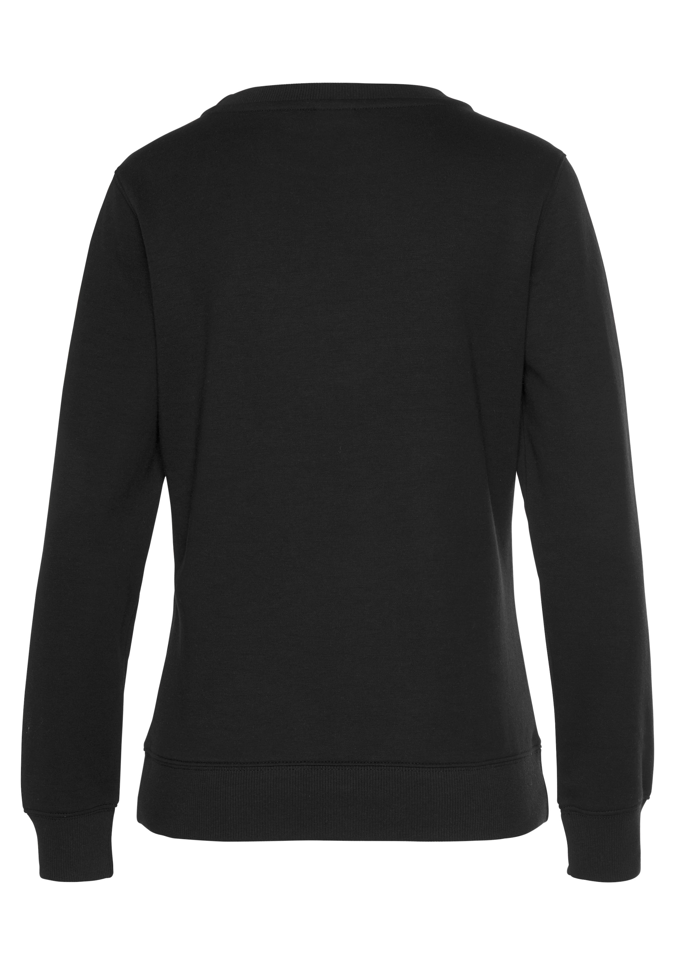 Bench. Loungewear Sweatshirt, mit runder Logostickerei, Loungwear