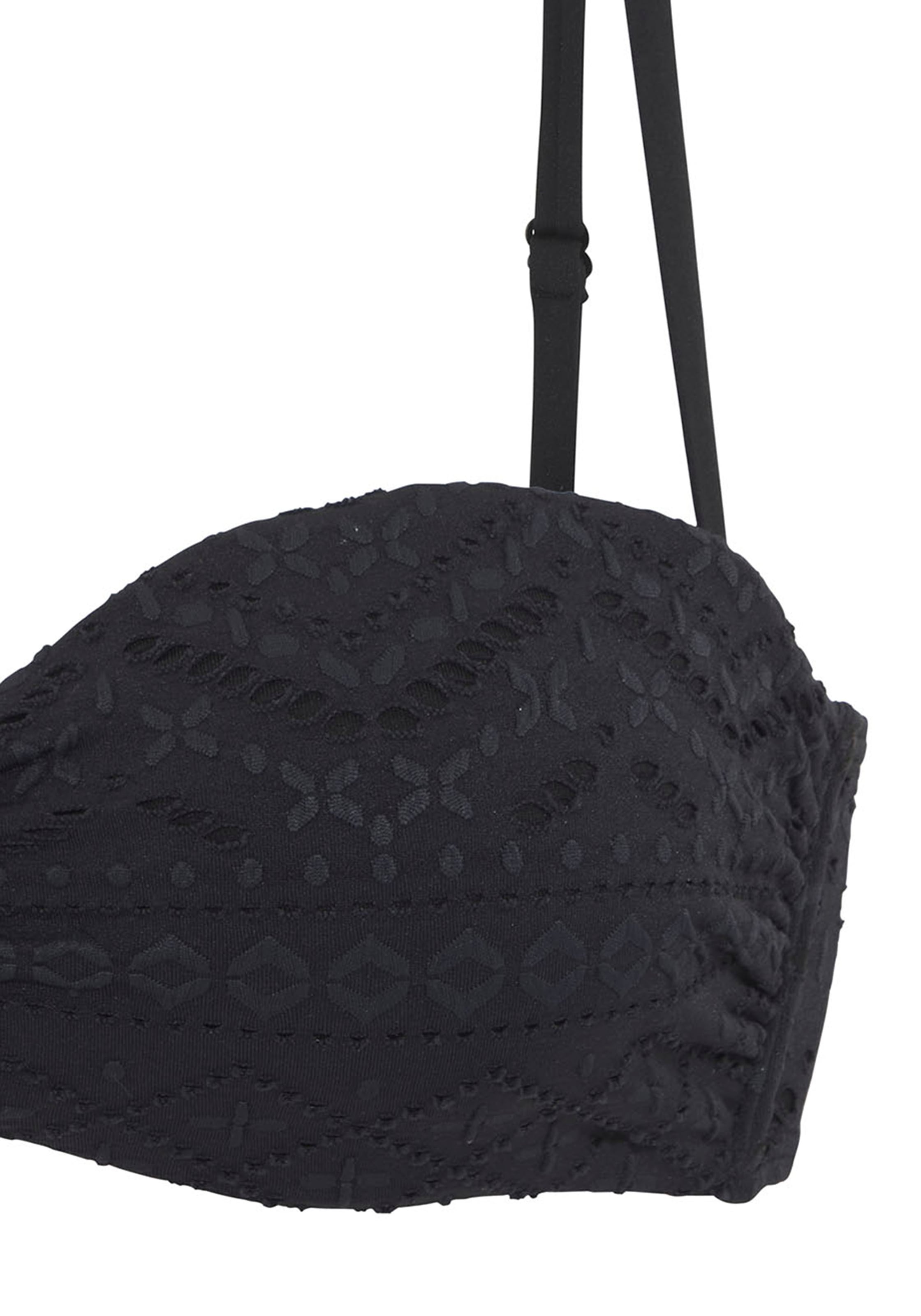 LASCANA Bügel-Bandeau-Bikini-Top »Omara«, mit Lochstickerei