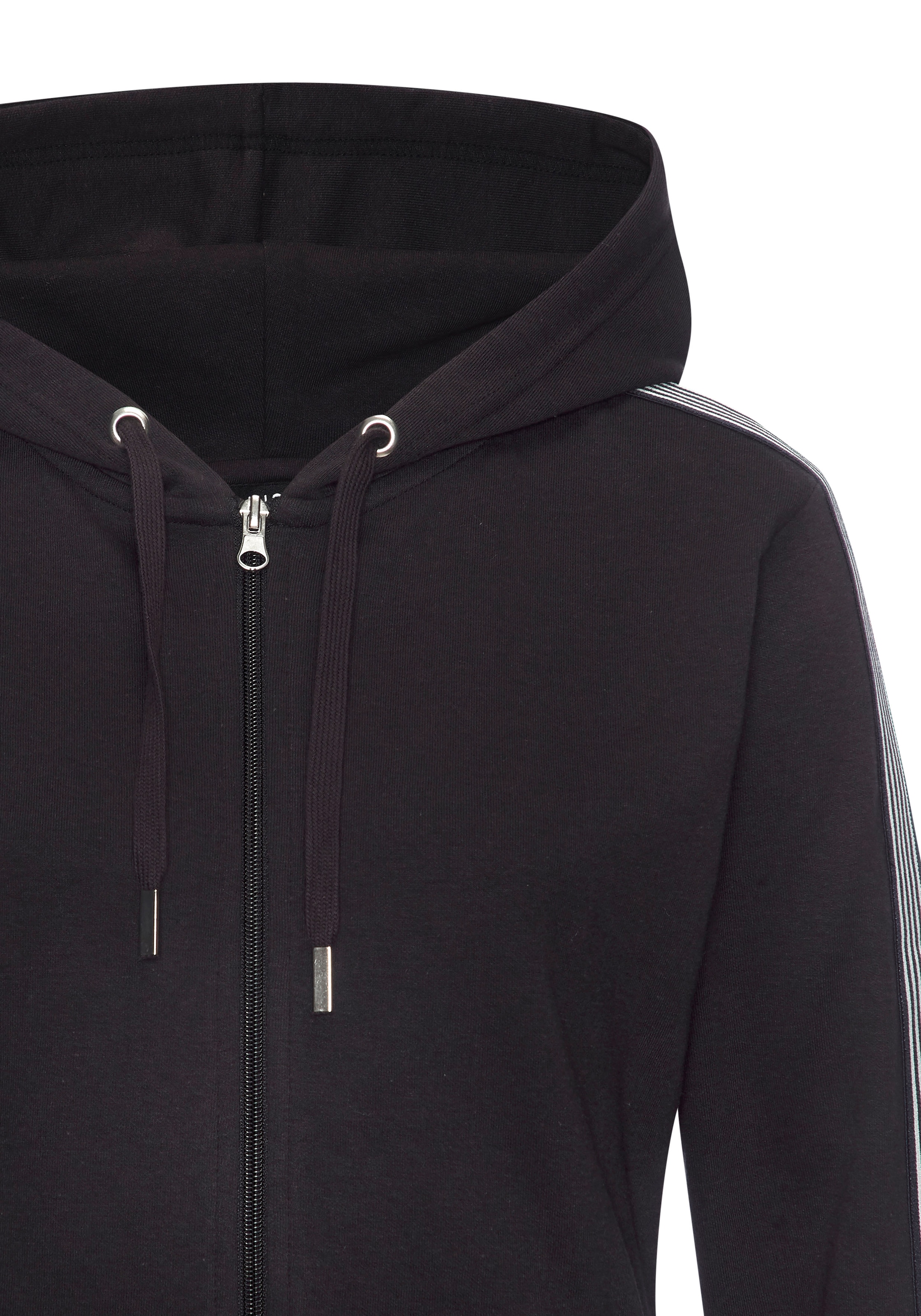 H.I.S Kapuzensweatjacke mit seitlichem Tapestreifen