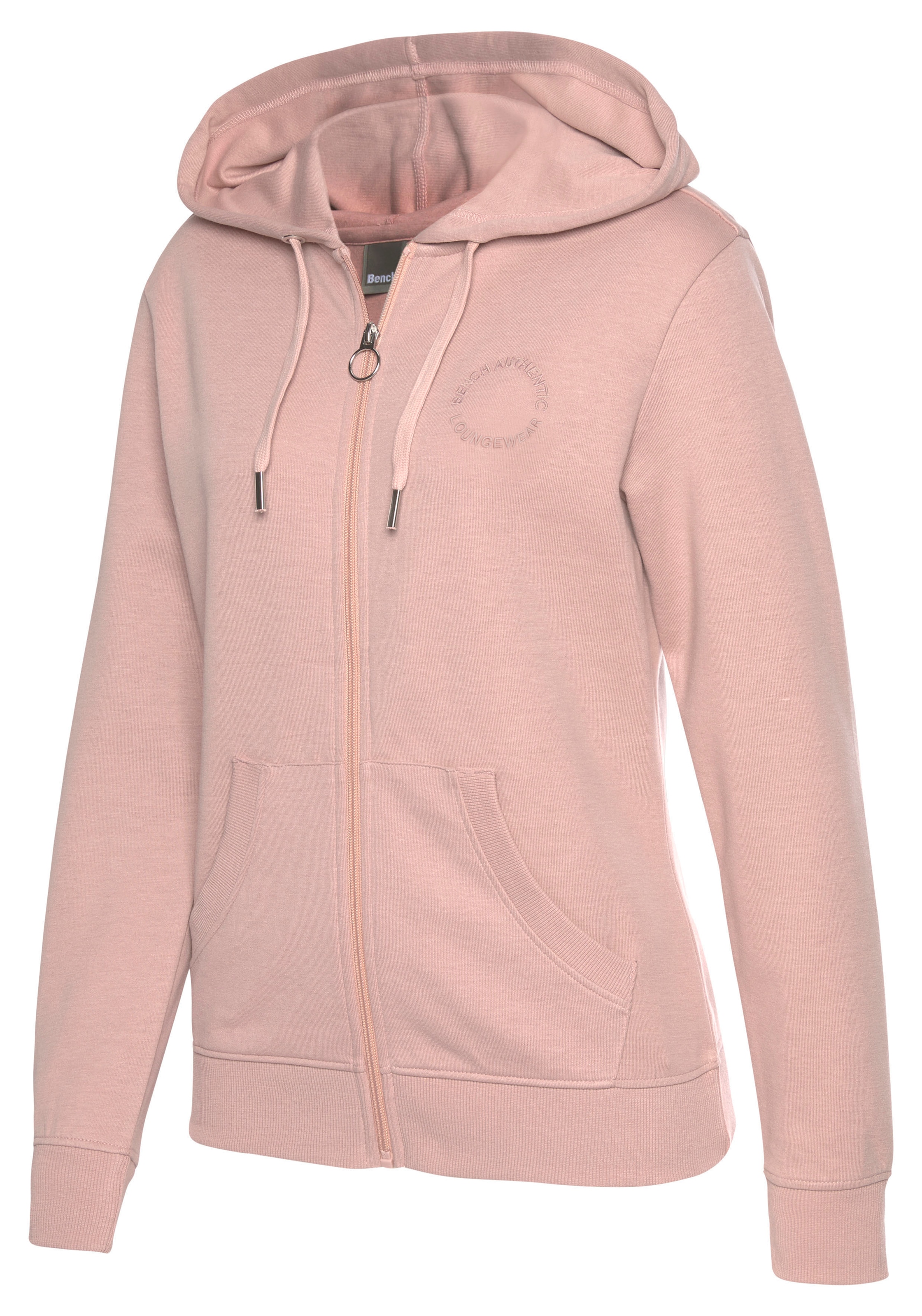 Bench. Loungewear Kapuzensweatjacke, mit Logo und Kängurutasche, Loungewear