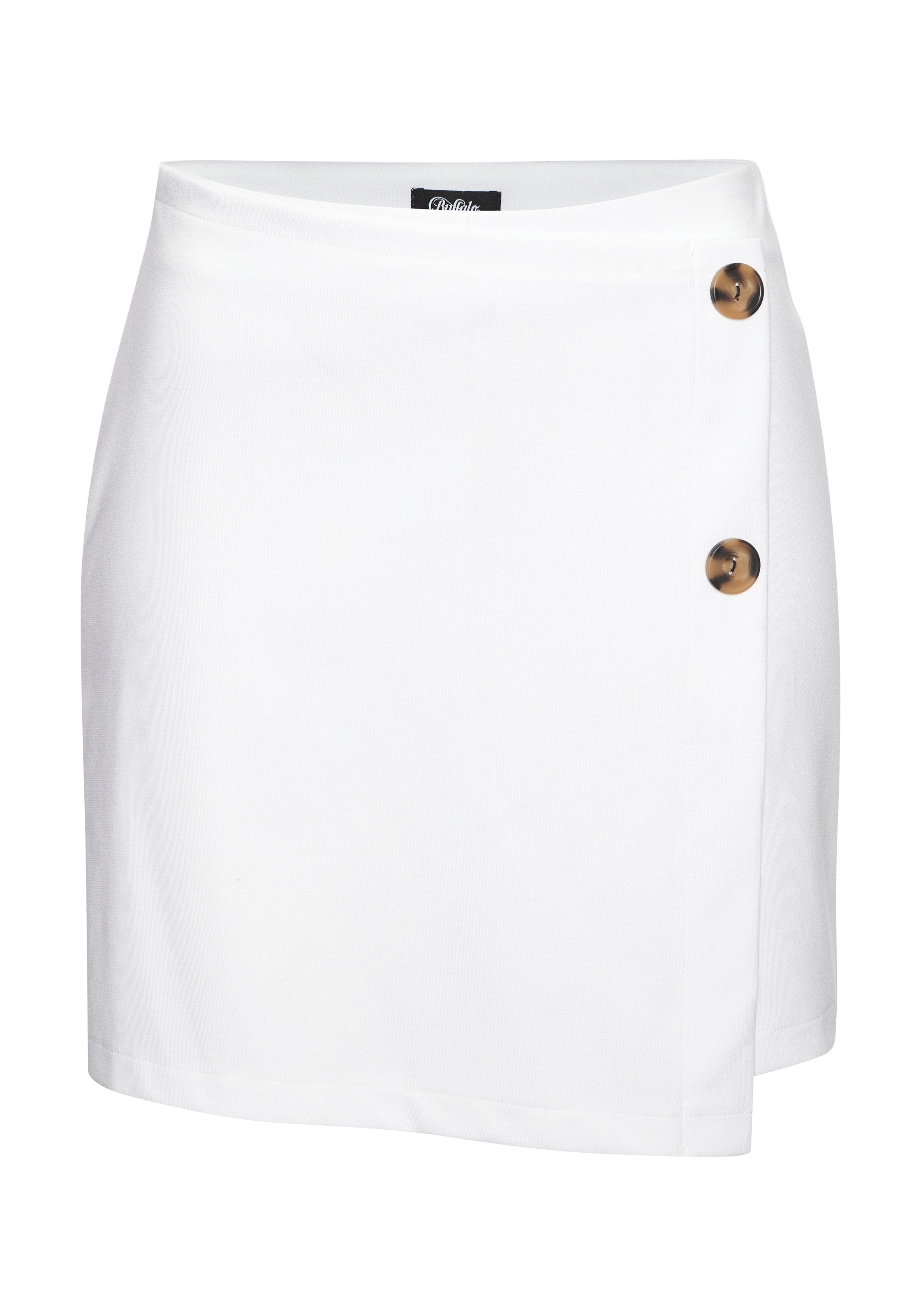 Buffalo Hosenrock, in Wickeloptik mit Zierknöpfen, Skort, casual-chic, elegant