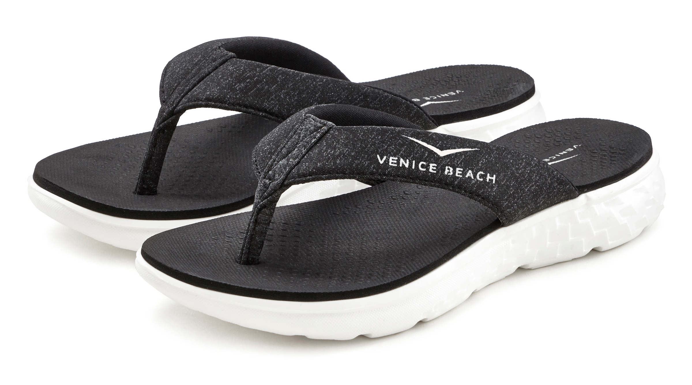 Venice Beach Badezehentrenner, Sandale, Pantolette, Badeschuh ultraleicht im sportiven Look VEGAN