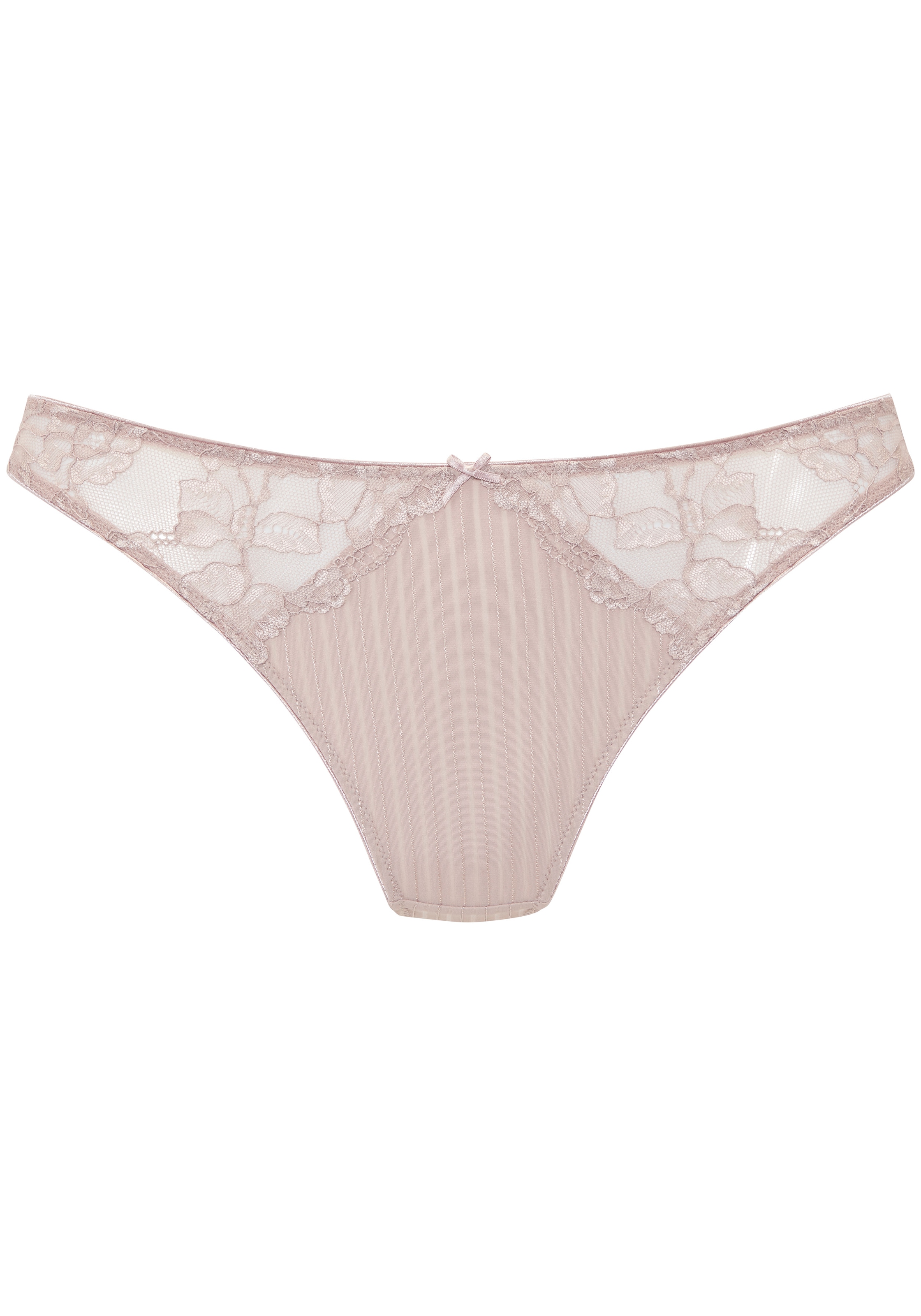 LASCANA String »Carlotta« mit filigranem Glanzfaden & feiner, floraler Spitze