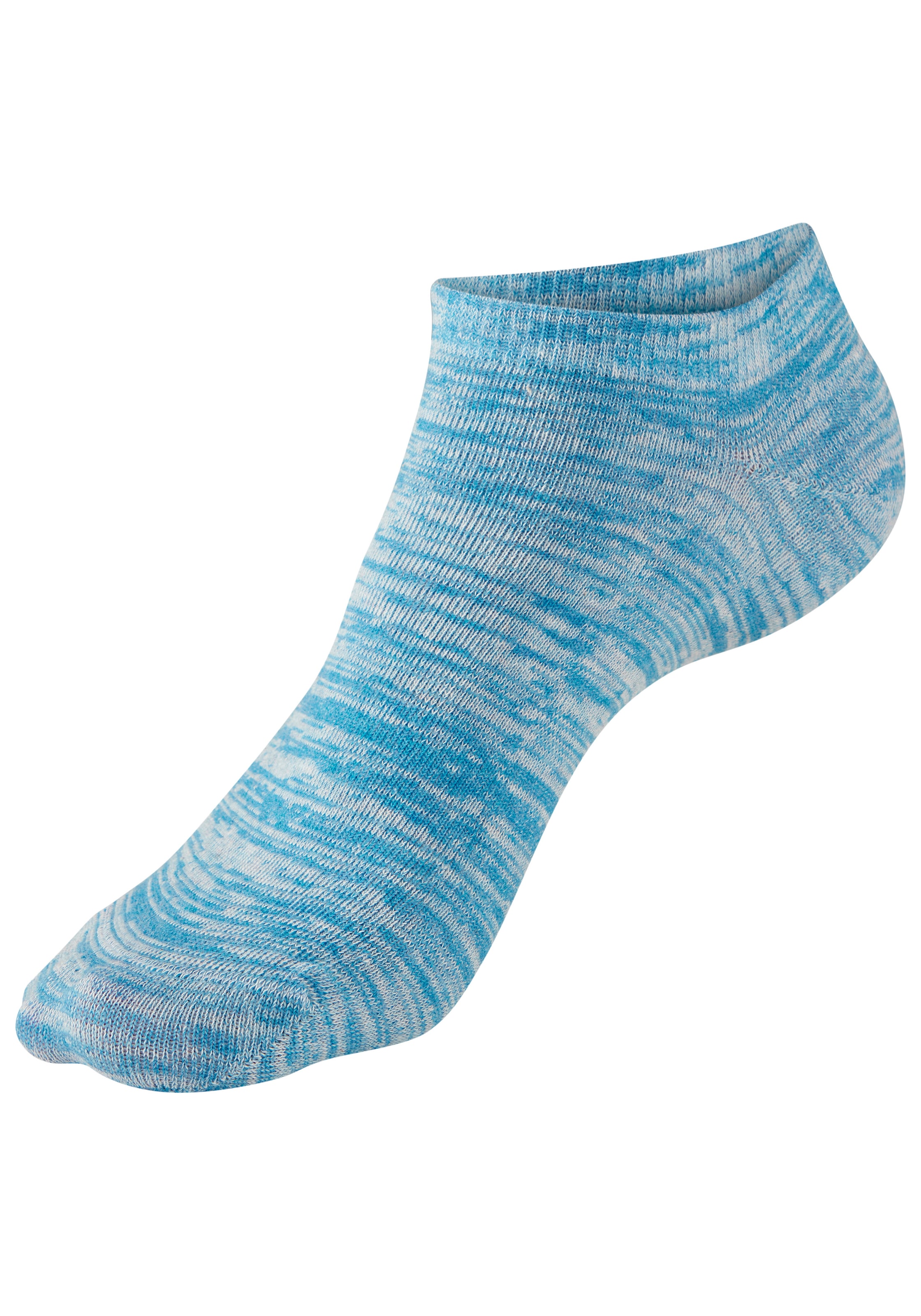 Bench. Sneakersocken »Damen und Herren Socken meliert und uni« Packung, 6 Paar tlg. mit ansprechendem Streifen- Design und uni