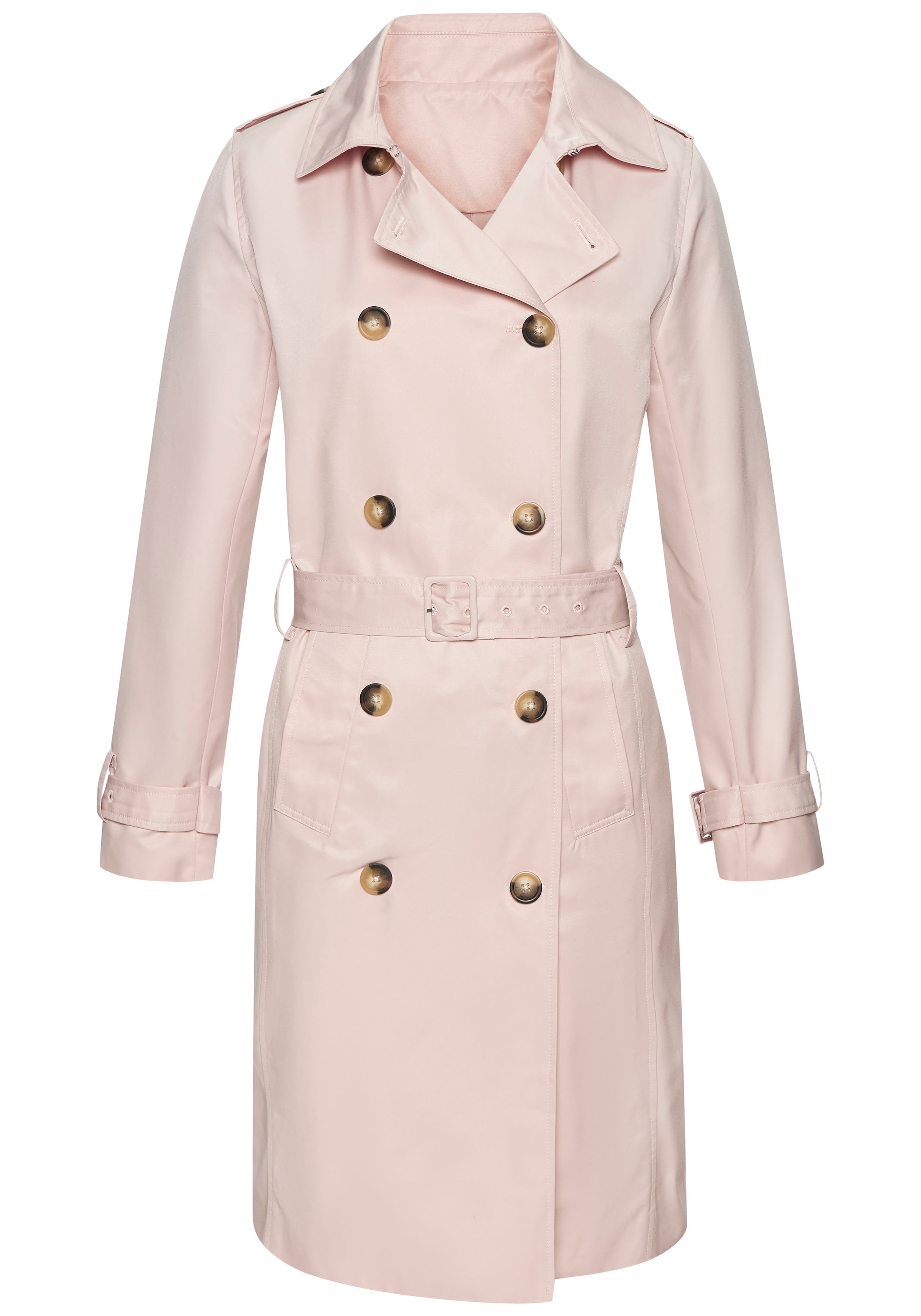 LASCANA Trenchcoat mit Passe, pflegeleichter Materialmix