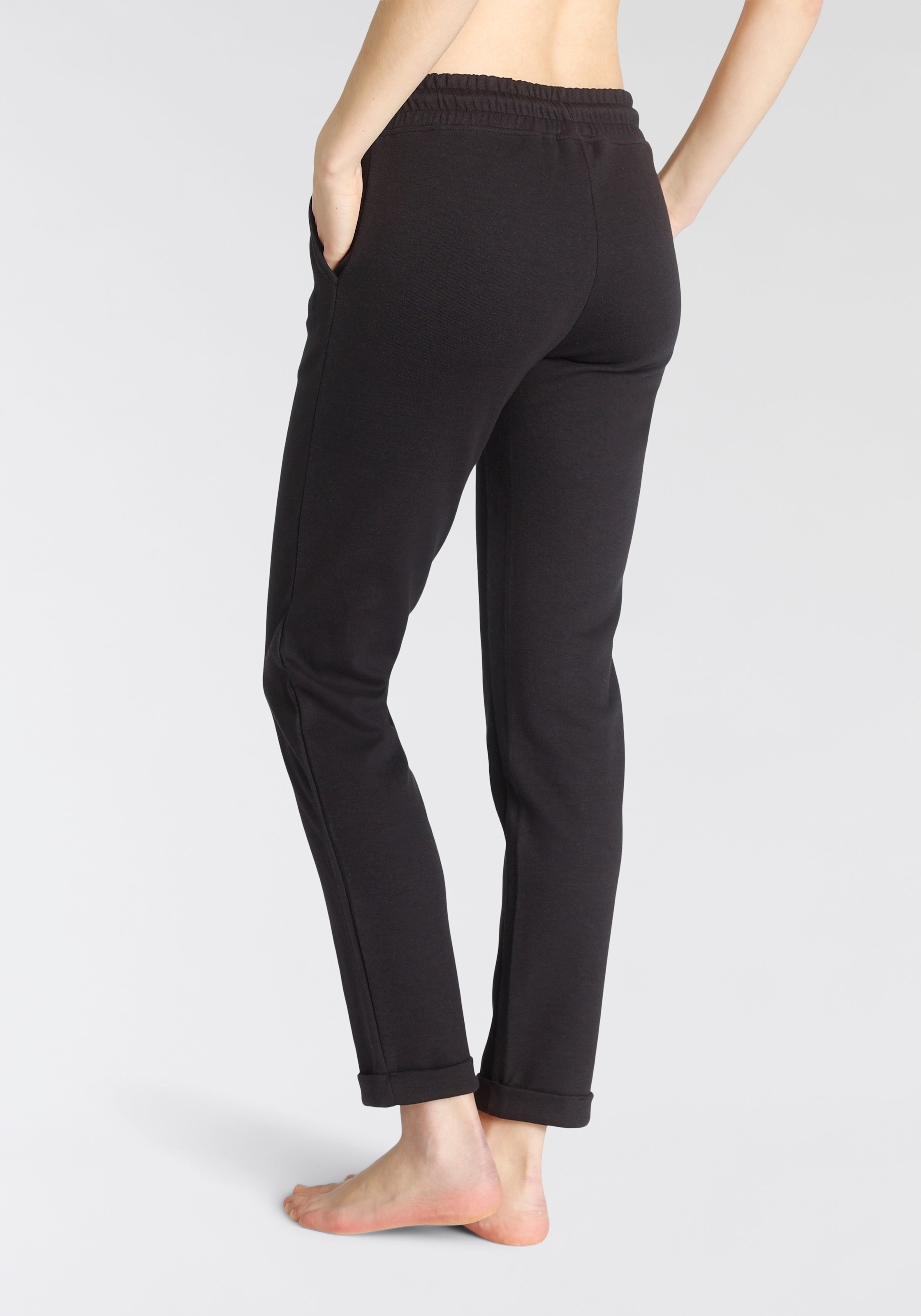 H.I.S Sweathose, Schlupfhose mit kleinem Aufschlag am Saum, Loungewear