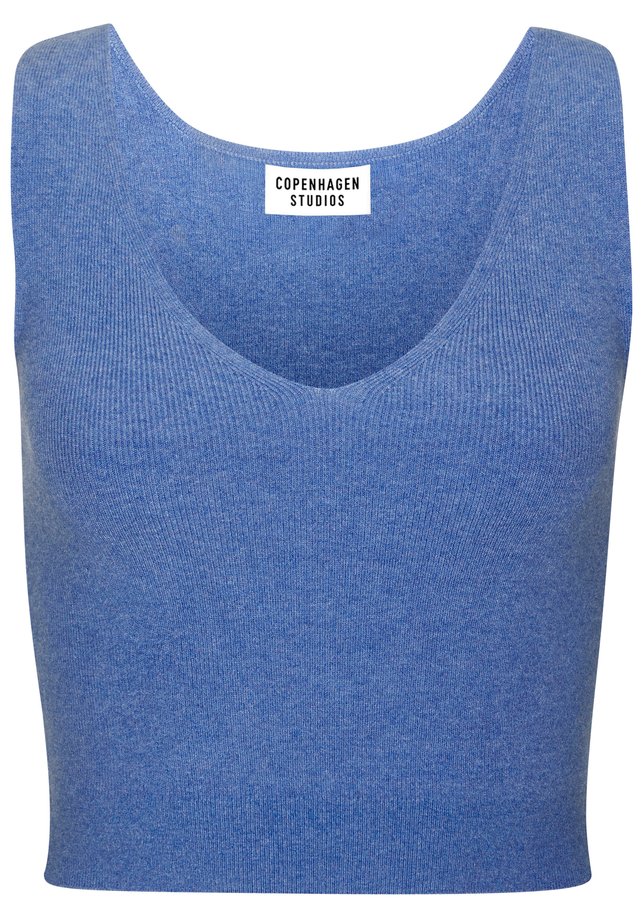 Copenhagen Studios Stricktop aus hochwertigem Rippstrick, Loungewear