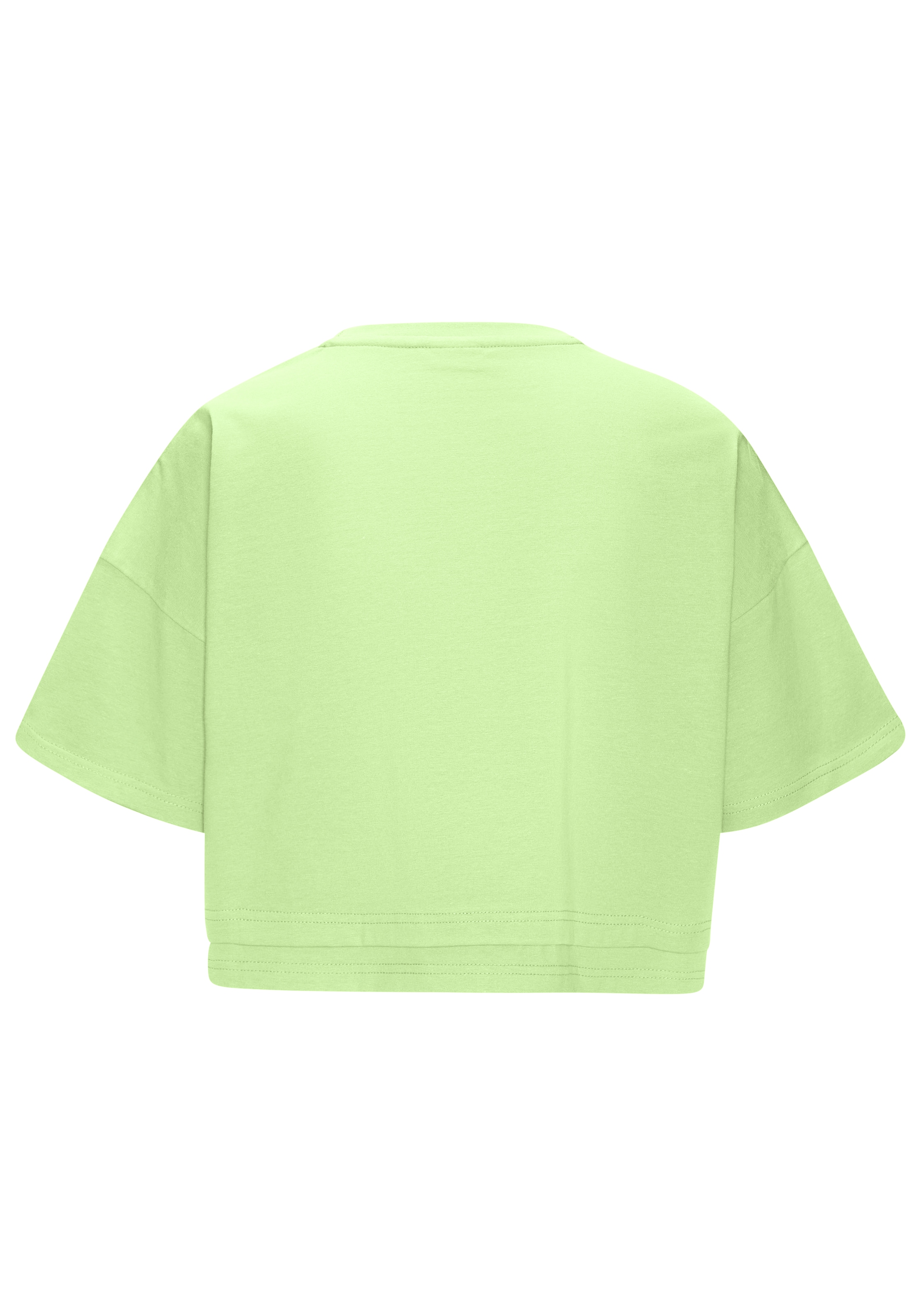LASCANA Kurzarmshirt mit kastigem Schnitt und Lagen-Look