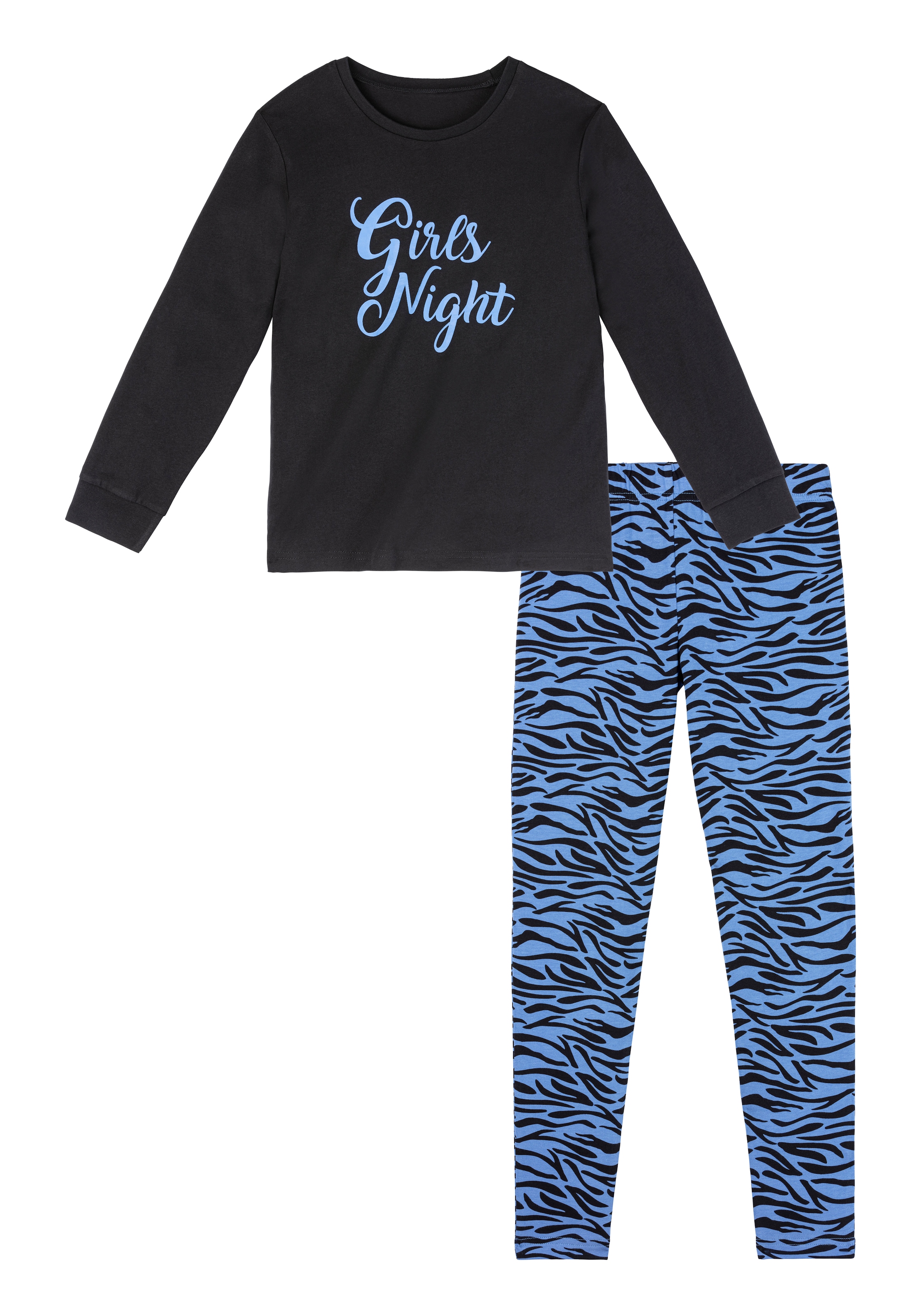 Buffalo Pyjama, (2 tlg., 1 Stück), Schlafanzug mit Zebra-Muster