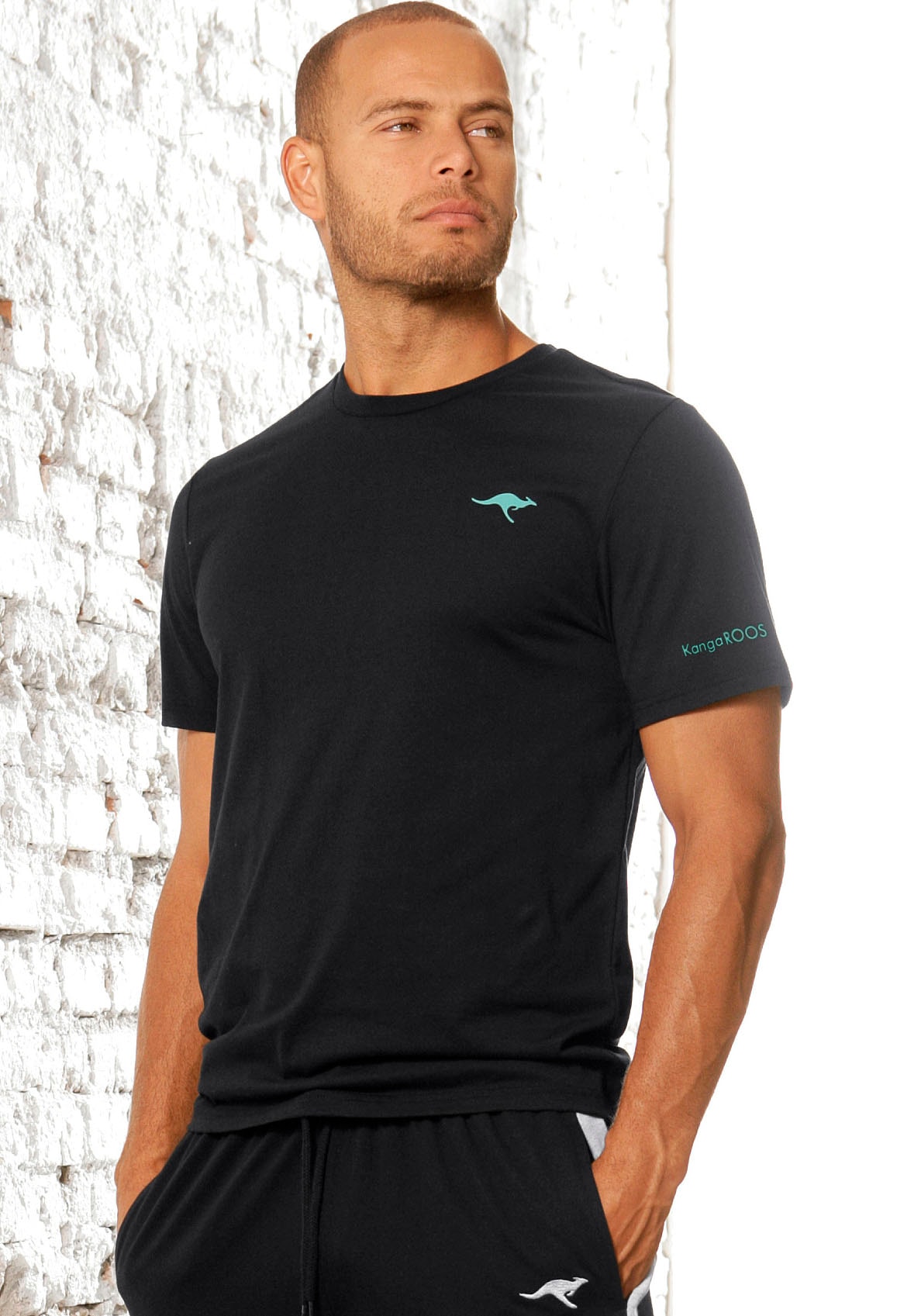 KangaROOS T-Shirt, (2er-Pack), mit KangaROOS Print auf der Brust