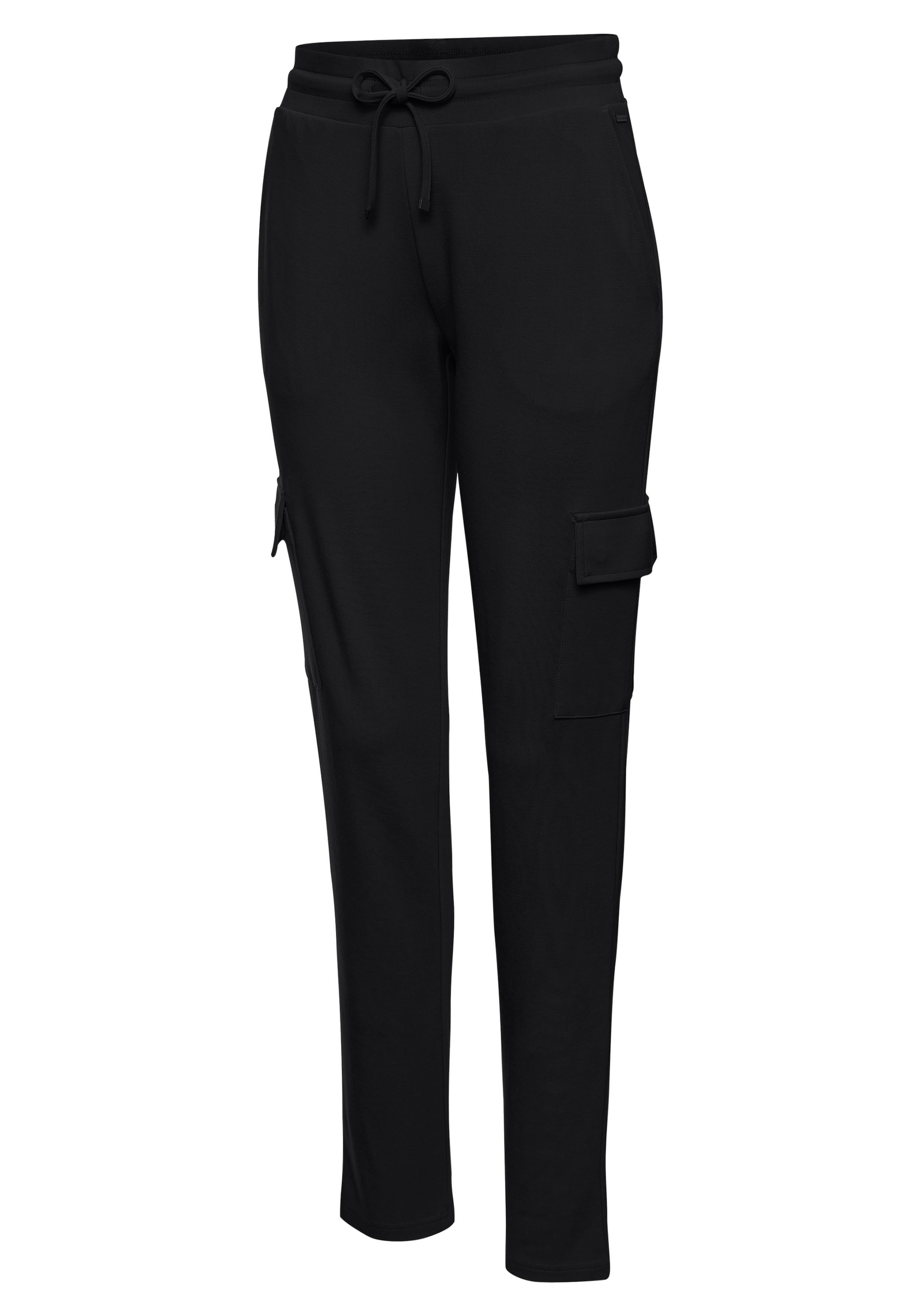 LASCANA Cargohose  in weich fließendem Material, Loungewear