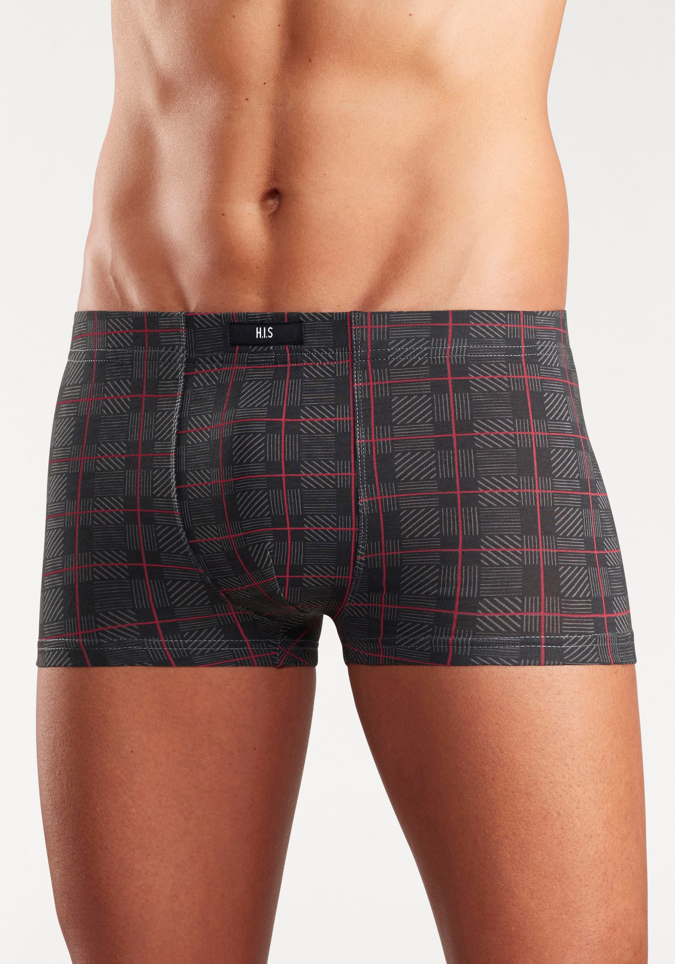 H.I.S Hipster, (Packung, 5 St.), knapp sitzende Boxershorts aus Baumwoll-Stretch