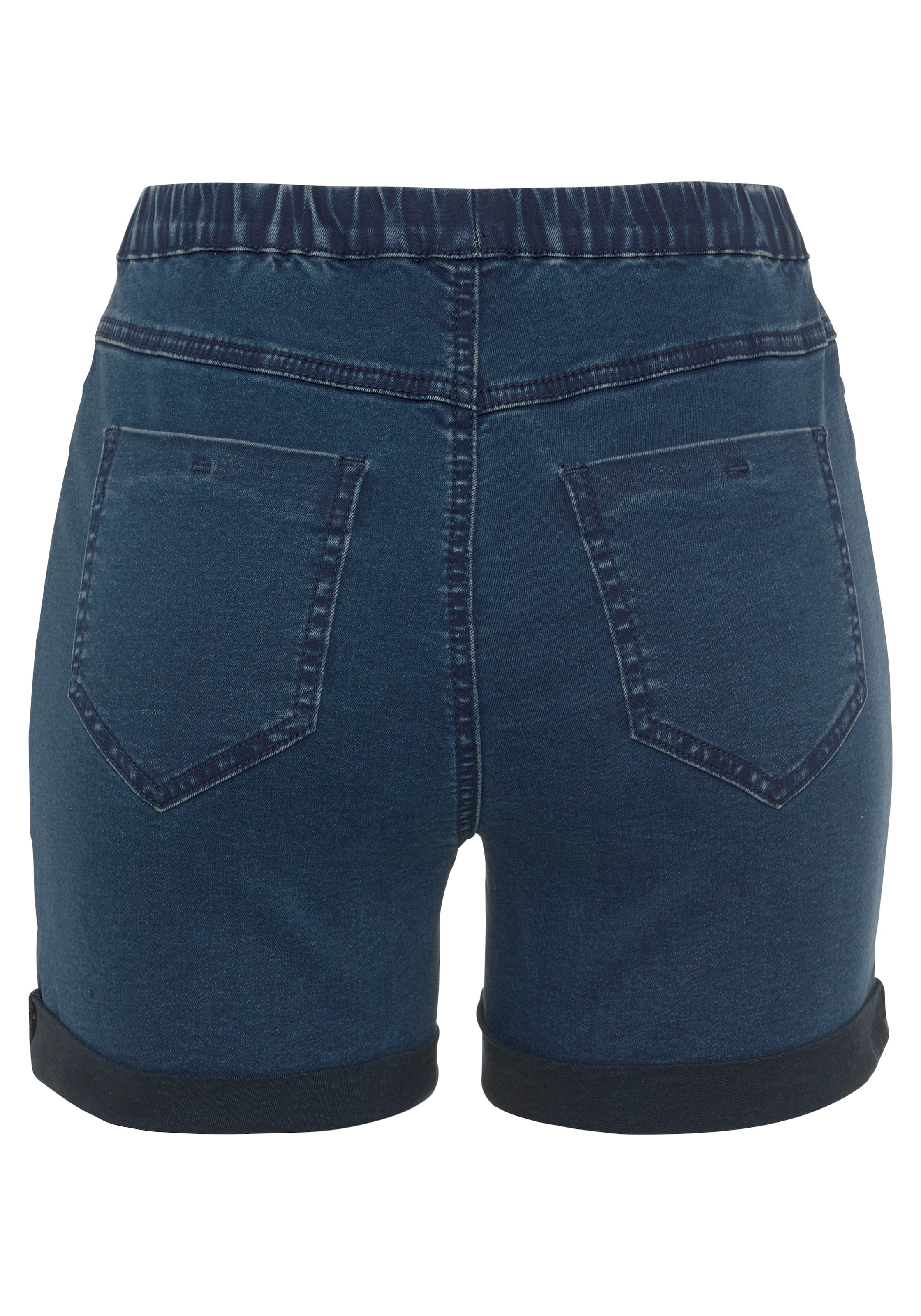 Buffalo Shorts, in elastischem Denim mit zwei Gesäßtaschen