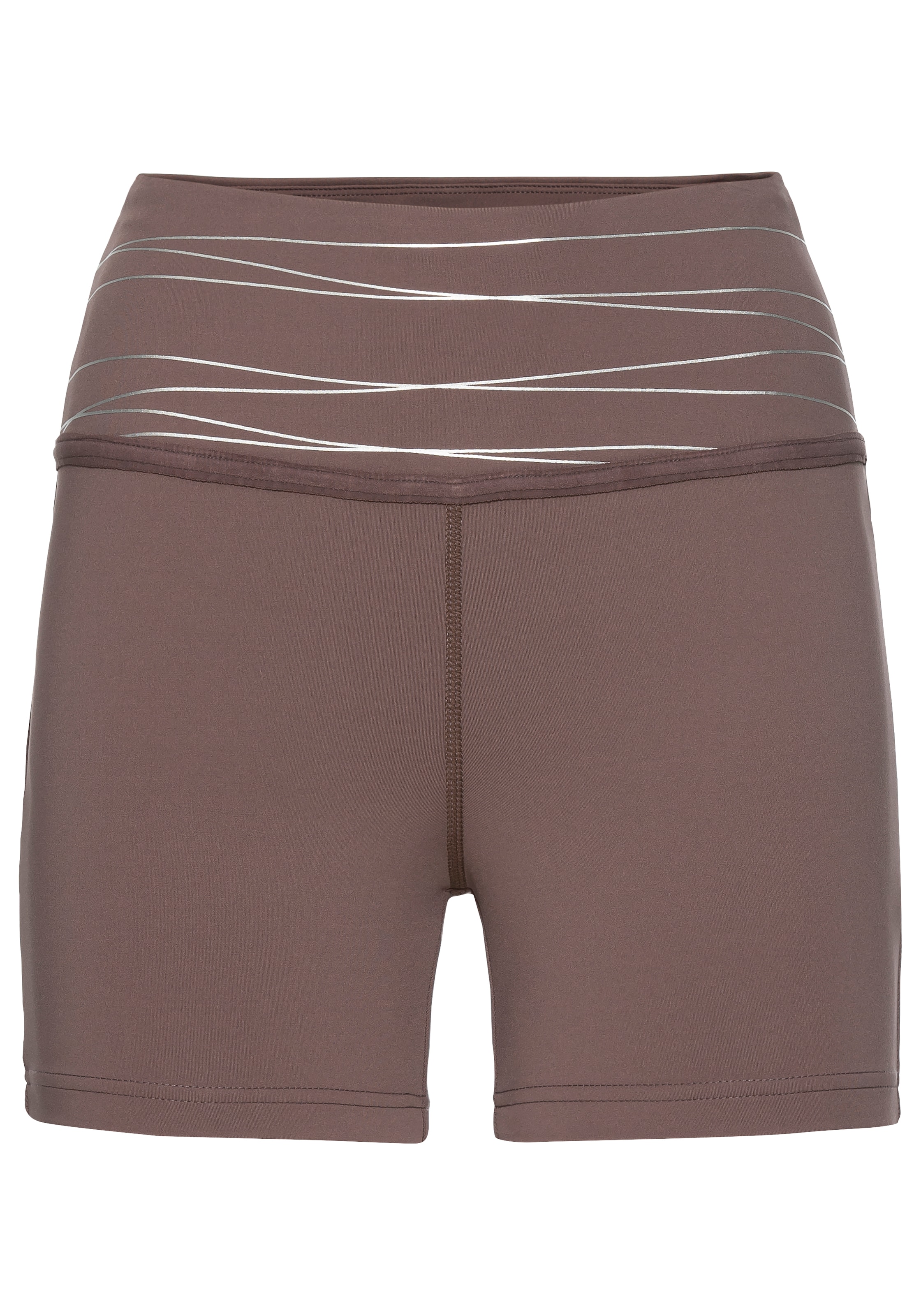Vivance active Shorts, Sportshorts mit breiten Bündchen und Druck