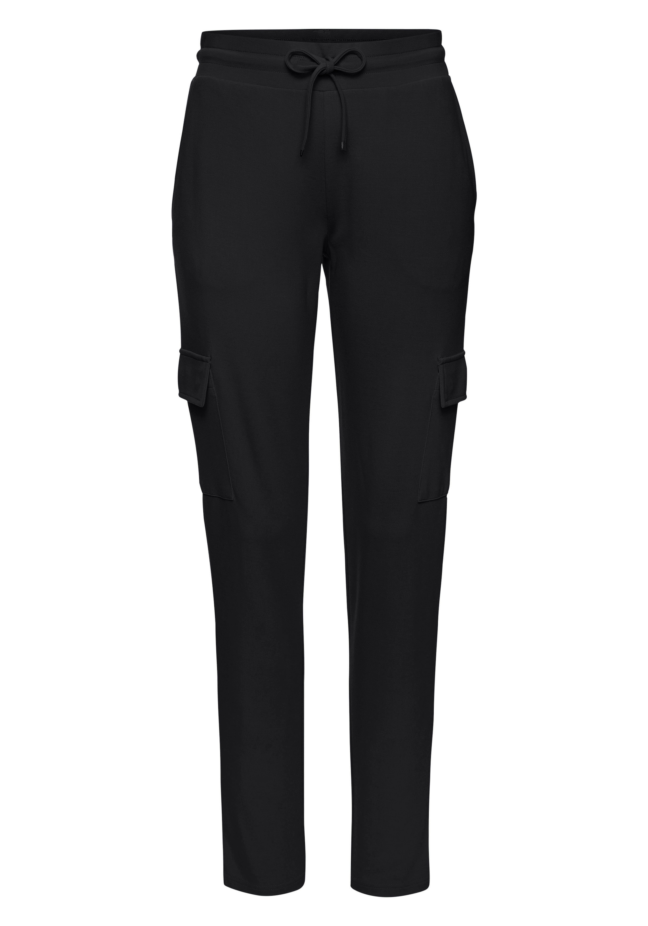 LASCANA Cargohose  in weich fließendem Material, Loungewear