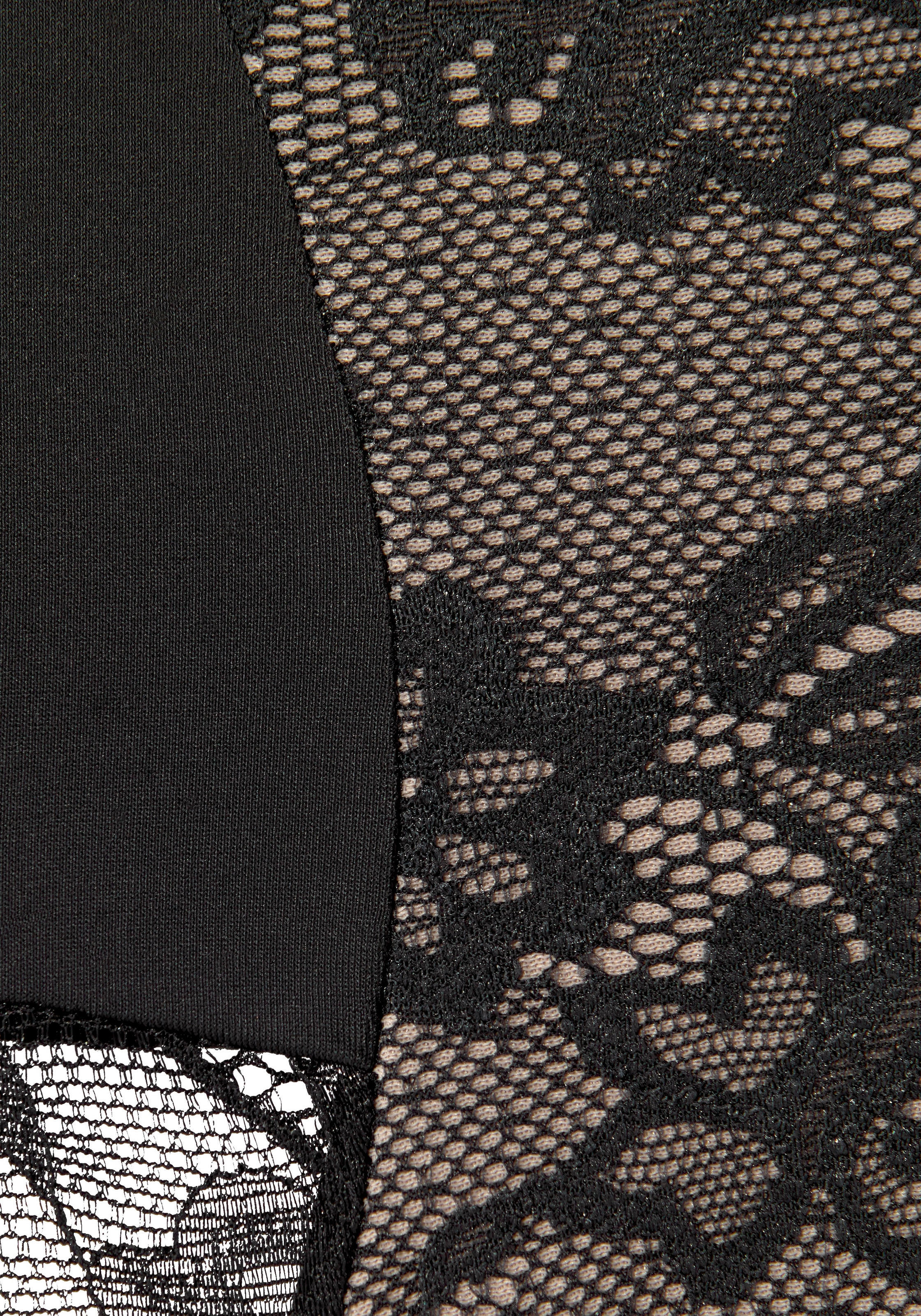 Nuance by Lascana High-Waist-Panty mit Spitzeneinsätzen