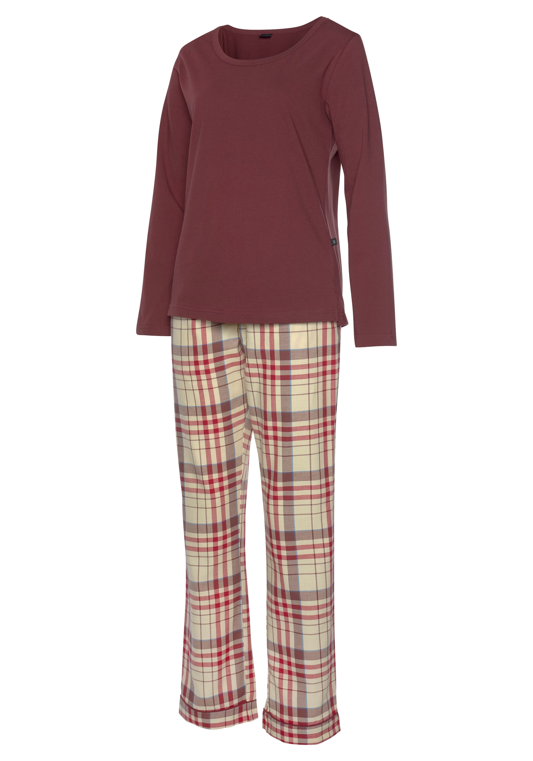 H.I.S Pyjama Set, 2 mit karierter Schlafhose