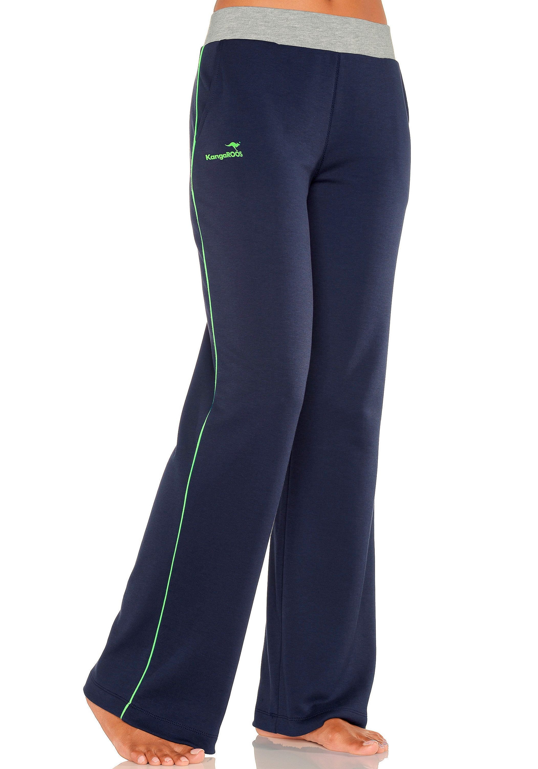 KangaROOS Relaxhose, mit breitem Bund, Loungewear, Loungeanzug