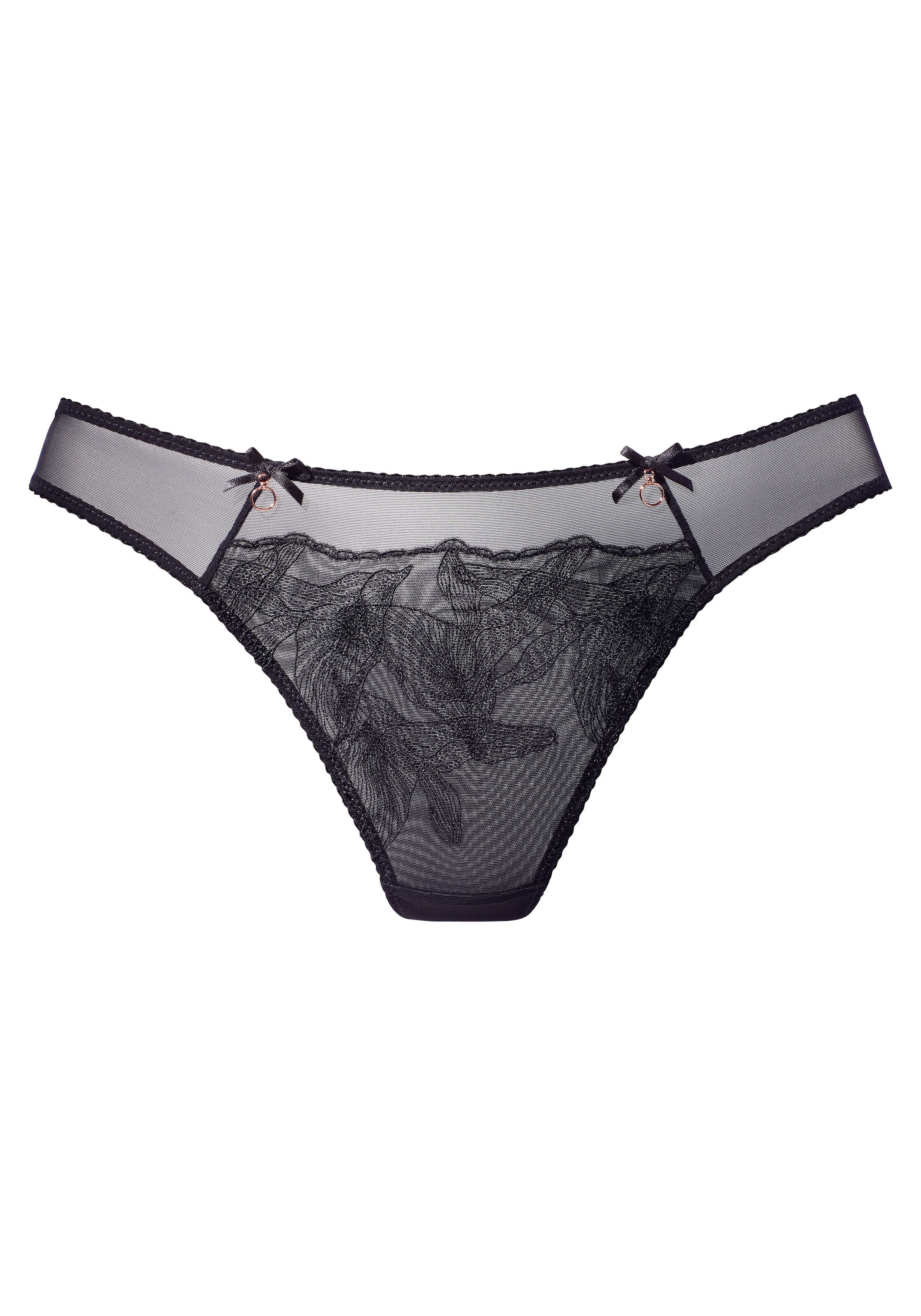LASCANA String »Gabriella«, aus Mesh mit hauchzarter Stickerei, transparente Unterwäsche