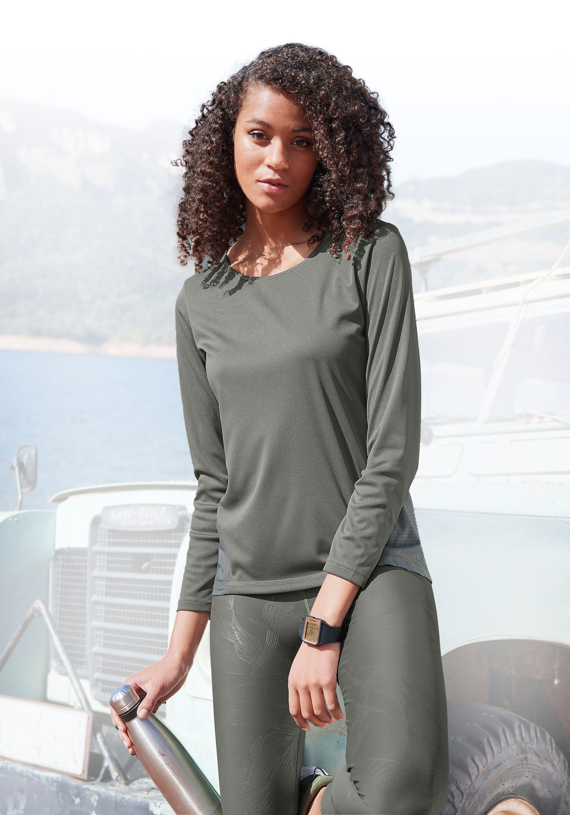 LASCANA ACTIVE Funktionsshirt, mit Mesh-Einsatz