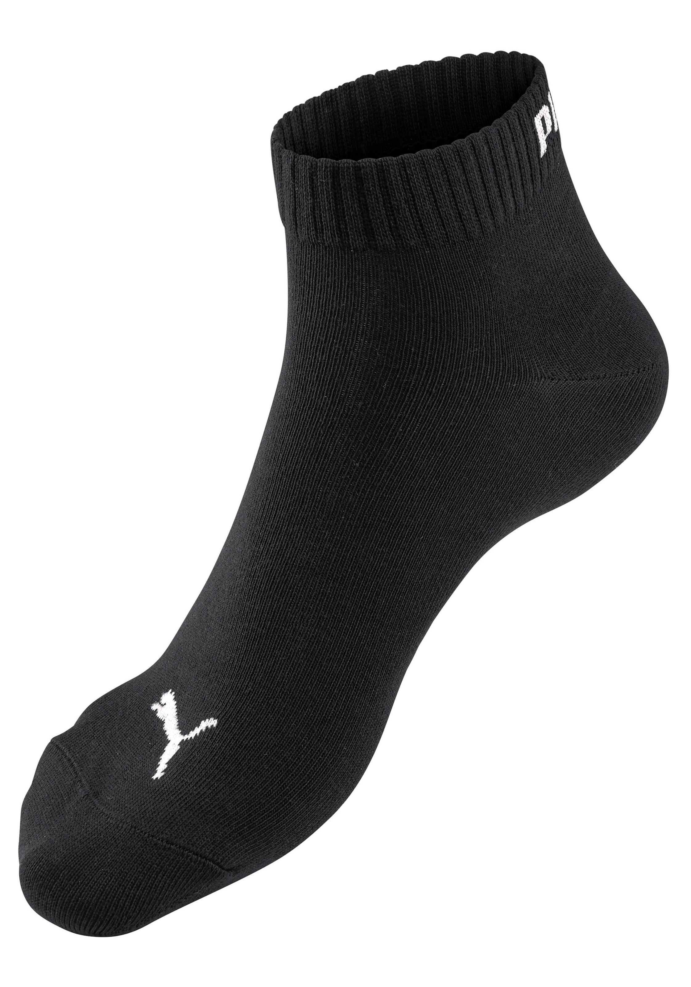 PUMA Kurzsocken »PUMA UNISEX QUARTER PLAIN 9P ECOM« 9 Stk. tlg. Atmungsaktiv, feuchtigkeitsregulierend, Rippenbündchen